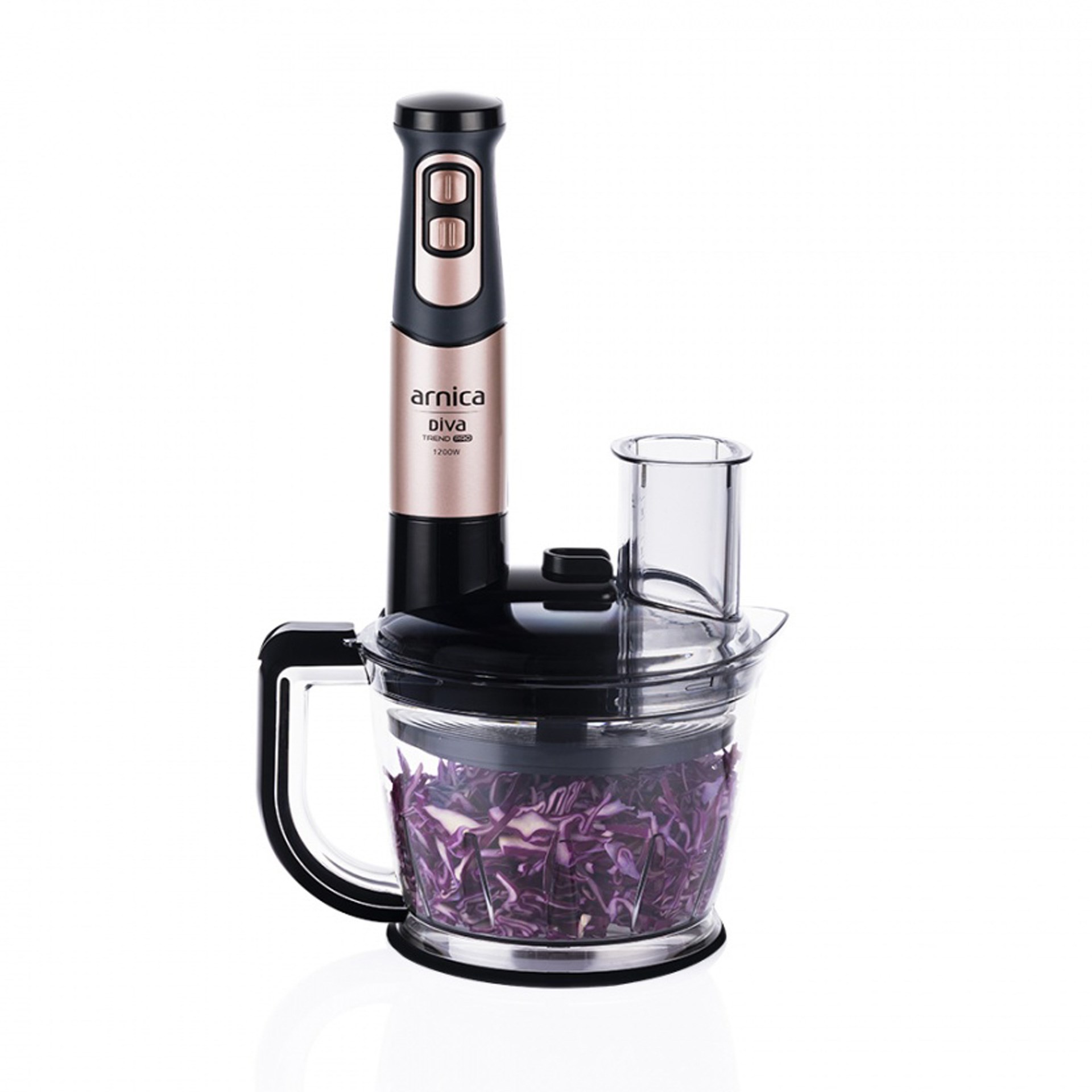 Arnica GH21802 Diva Trend Pro Doğrayıcı Blender Seti Rose(Teşhir Ürünü)