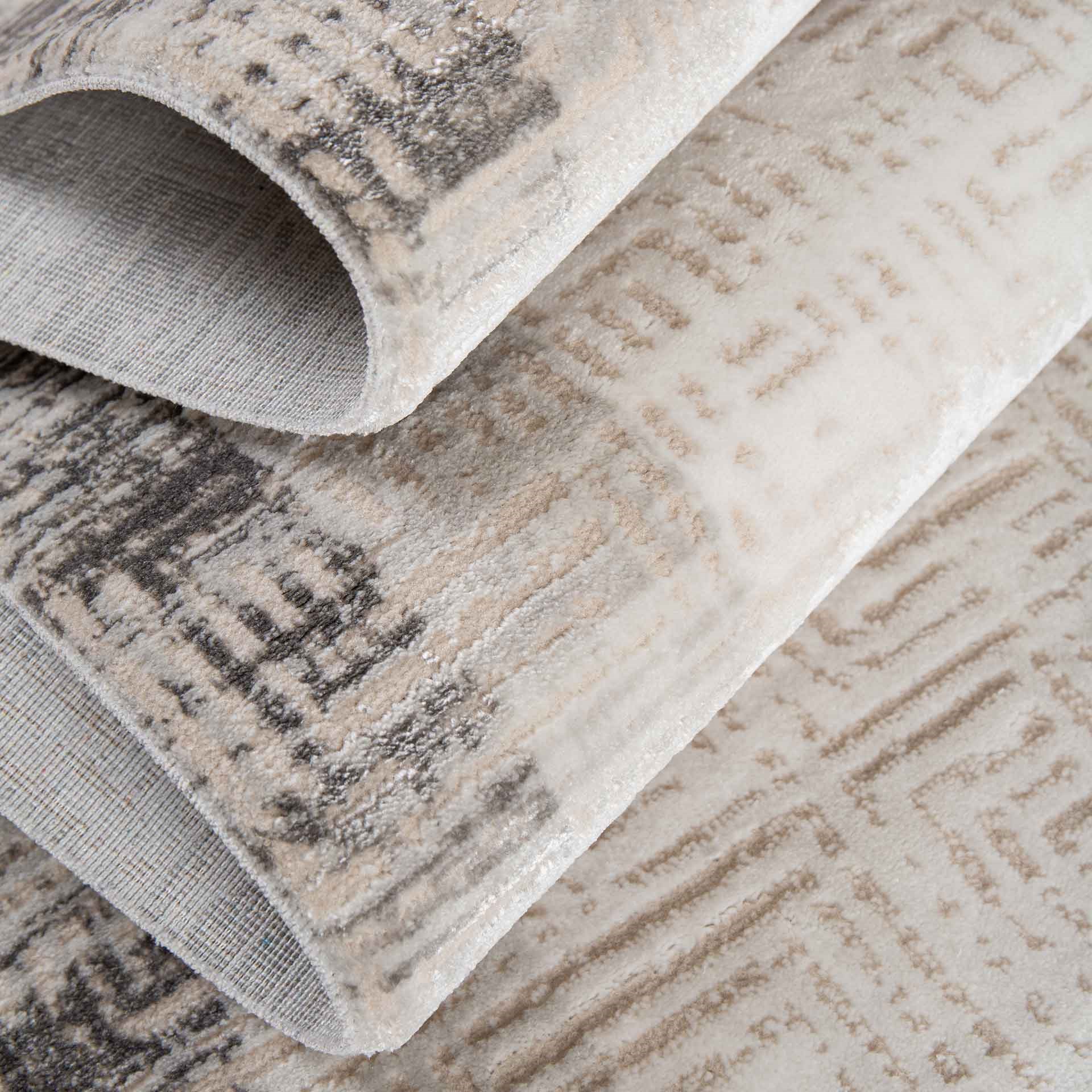 Angora 100x300 cm Gri Aqua Halı Modelleri | Evkur