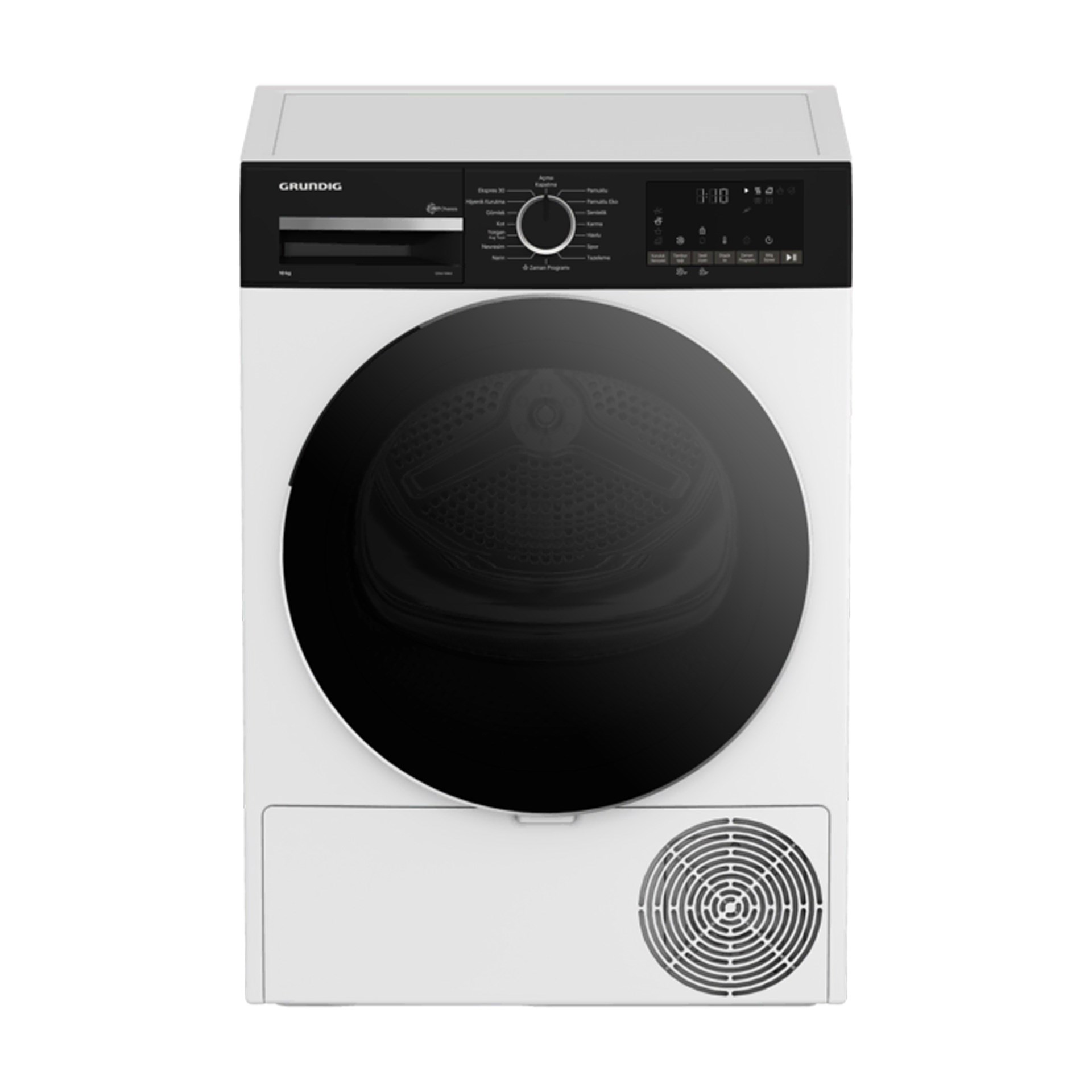 Grundig GPDH-10864 D Sınıfı 10 kg Çamaşır Kurutma Makinesi Beyaz