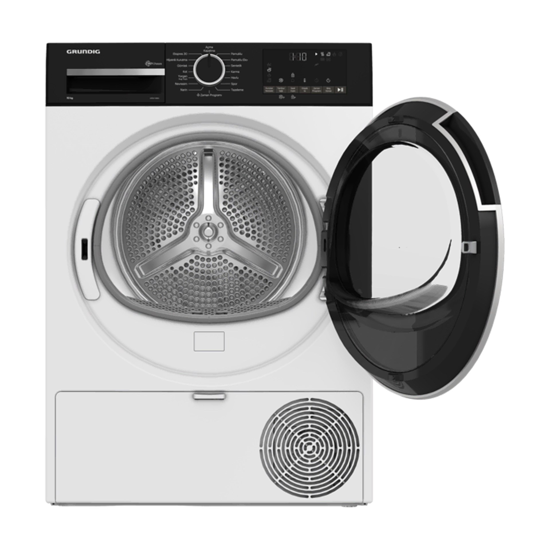 Grundig GPDH-10864 D Sınıfı 10 kg Çamaşır Kurutma Makinesi Beyaz
