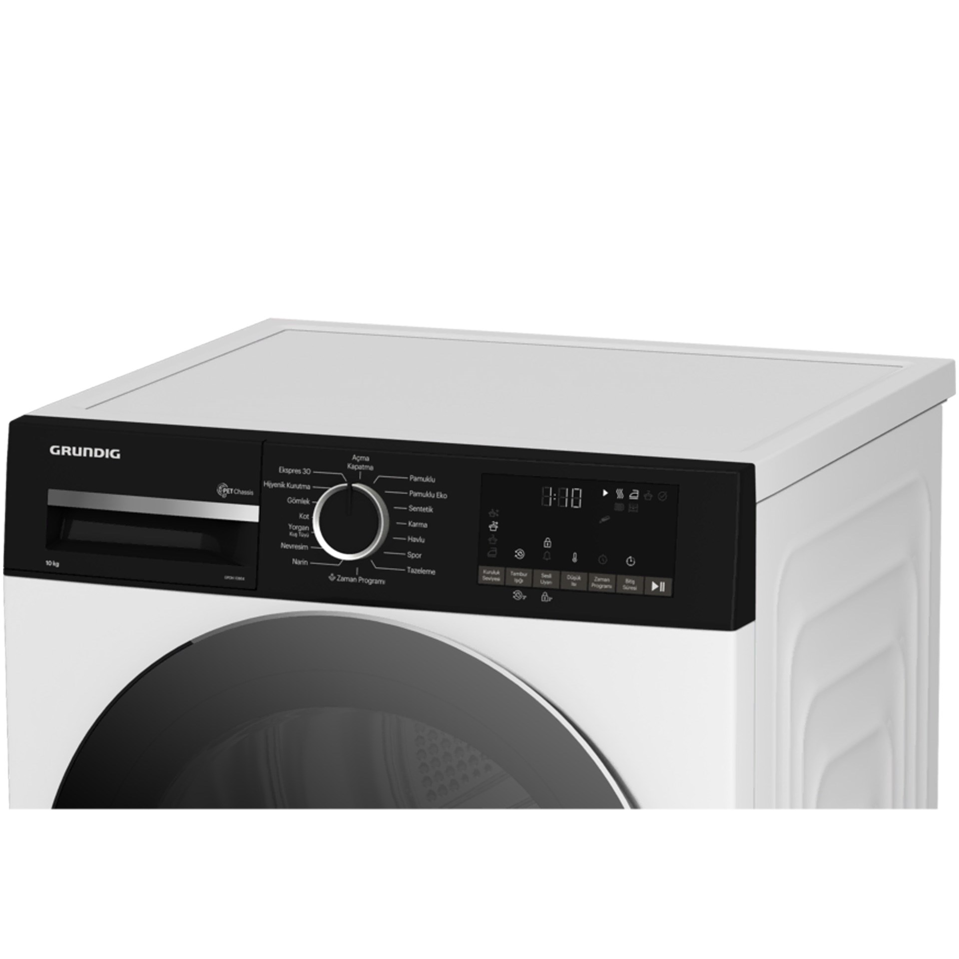 Grundig GPDH-10864 D Sınıfı 10 kg Çamaşır Kurutma Makinesi Beyaz