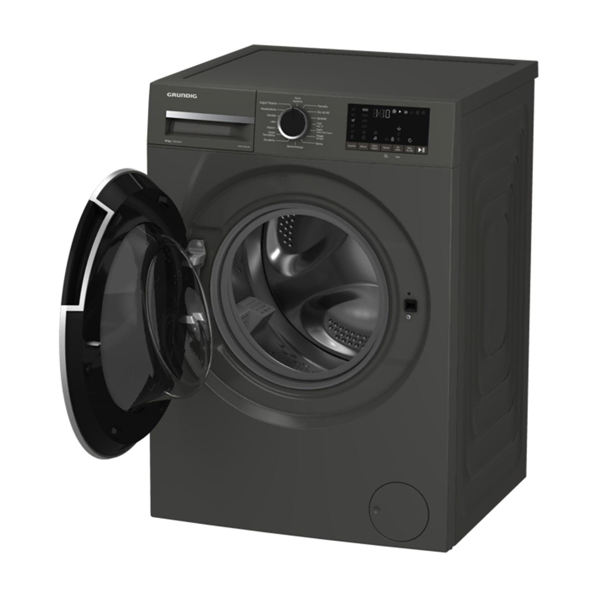 Grundig GPWM-102644MG A Sınıfı 10 kg Çamaşır Makinesi Siyah