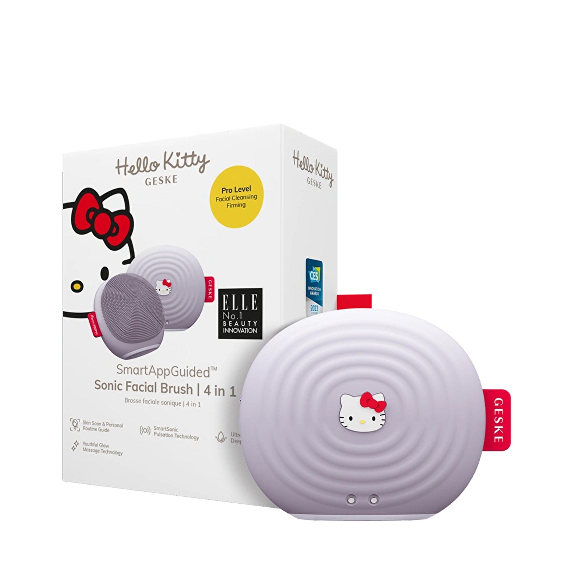 Geske Hello Kitty Sonic Yüz Temizleme Cihazı 4u 1 Arada Mor