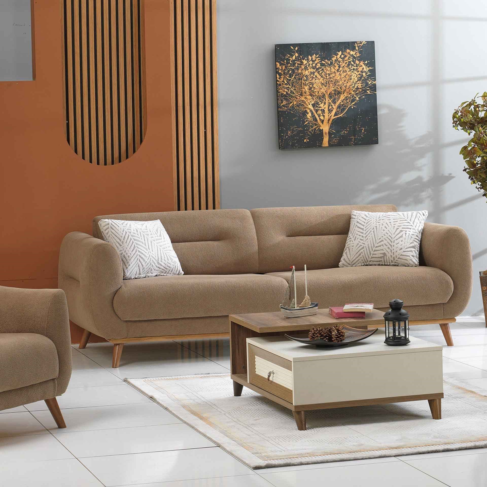 Leydi Coco 3+1 Koltuk Takımı Kahverengi