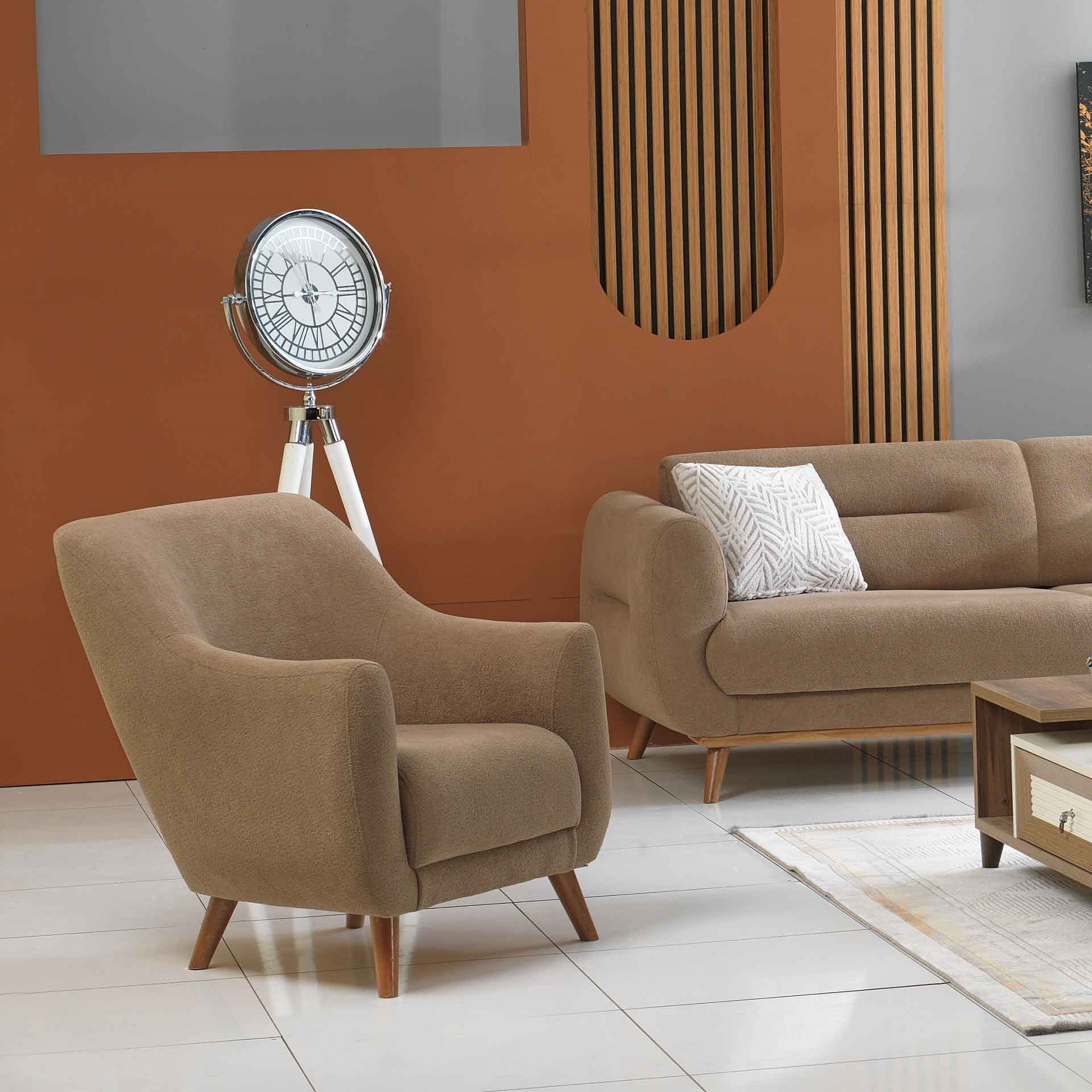 Leydi Coco 3+1 Koltuk Takımı Kahverengi