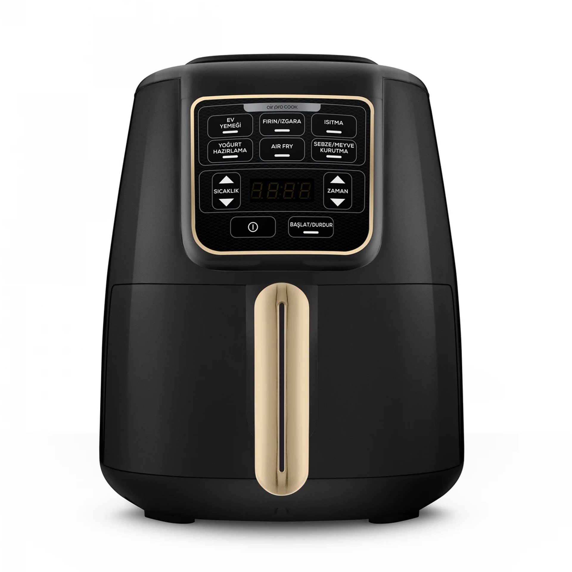 Karaca Air Pro Cook XL 2 in 1 Konuşan Airfryer Black Mineral Gold