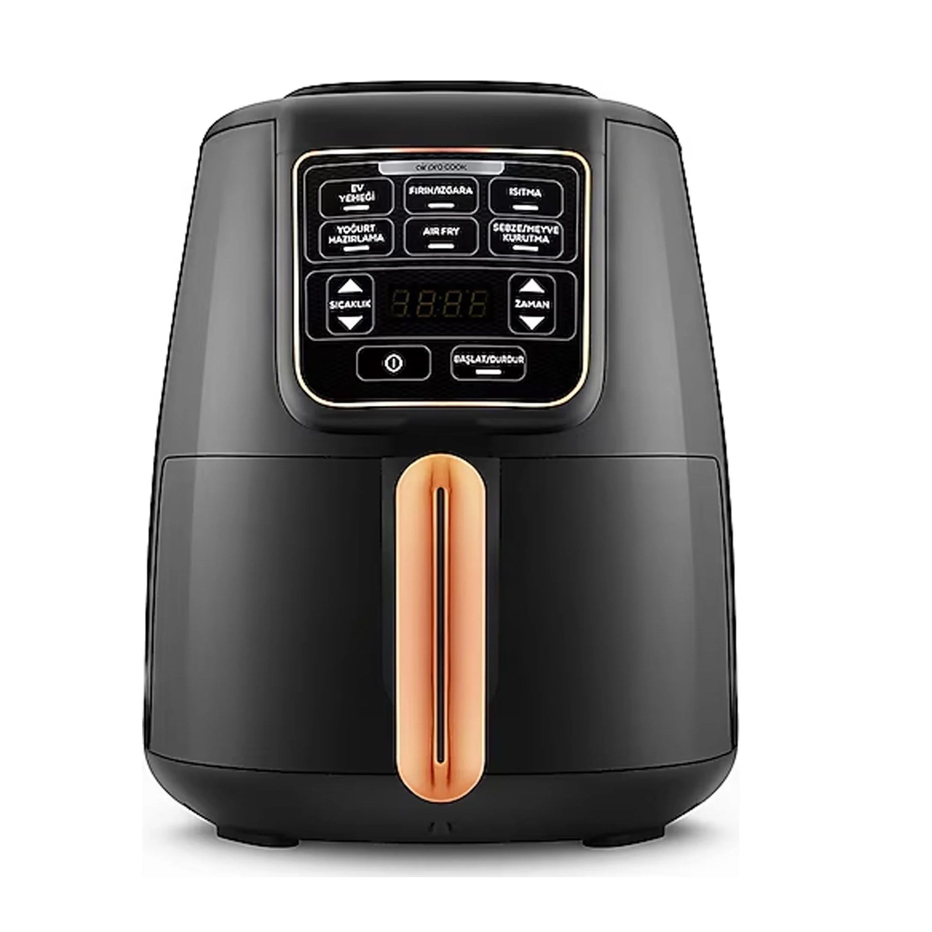 Karaca Air Pro Cook XL 2 in 1 Konuşan Airfryer Black Copper