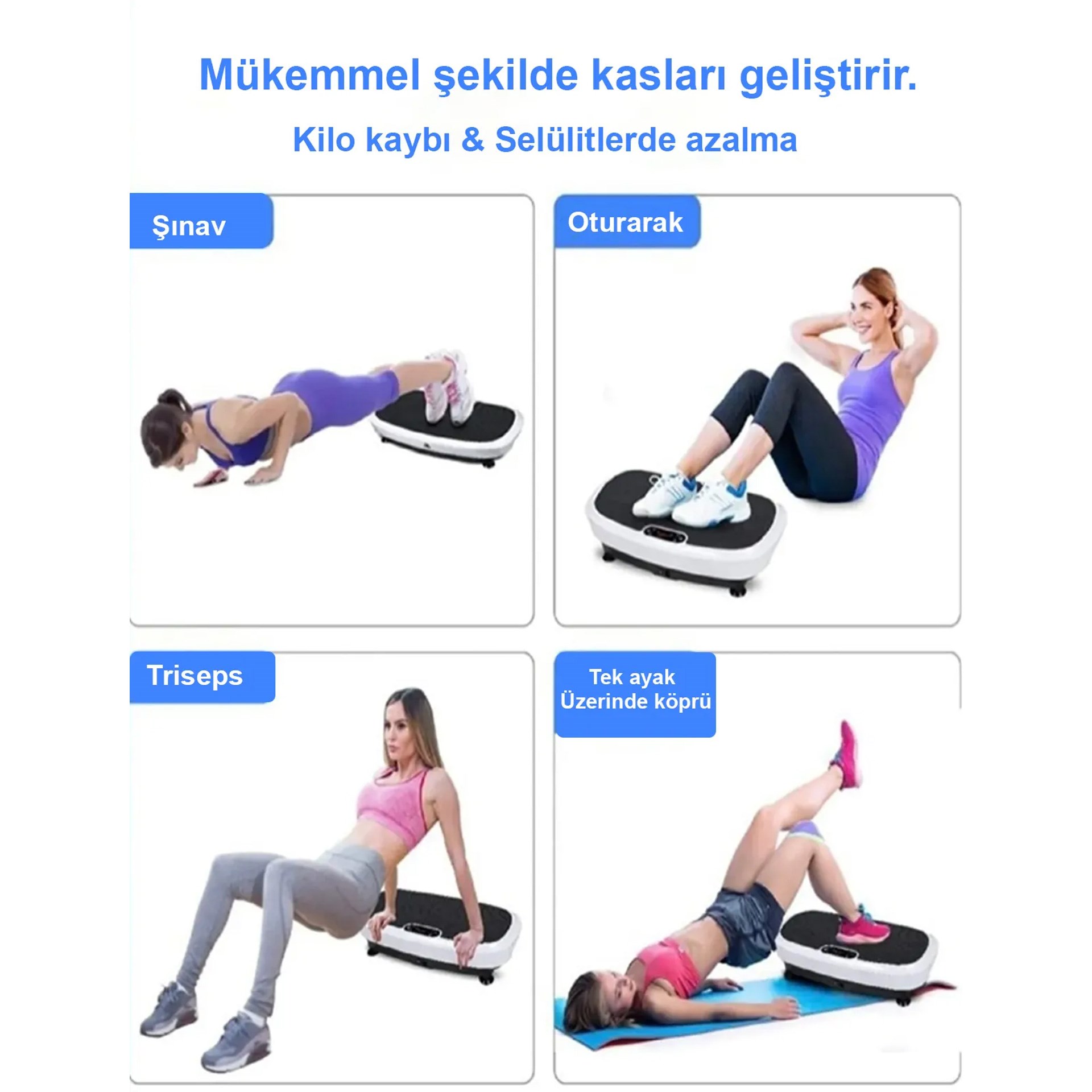 Kochler 2D Özellikli Bluetoothlu Kondisyon Aleti ve Egzersiz Aleti Crazyfit - Müzik Özellikli