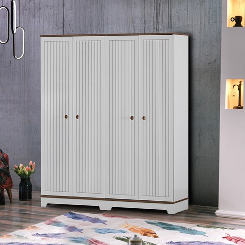 Regno Legno 4 Kapılı Dolap | Evkur