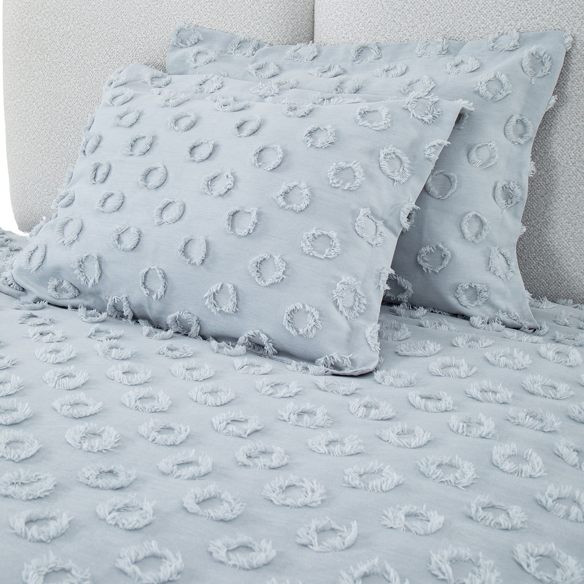 Cotton House Loretta Tek Kişilik Yatak Örtüsü Gri 17400500