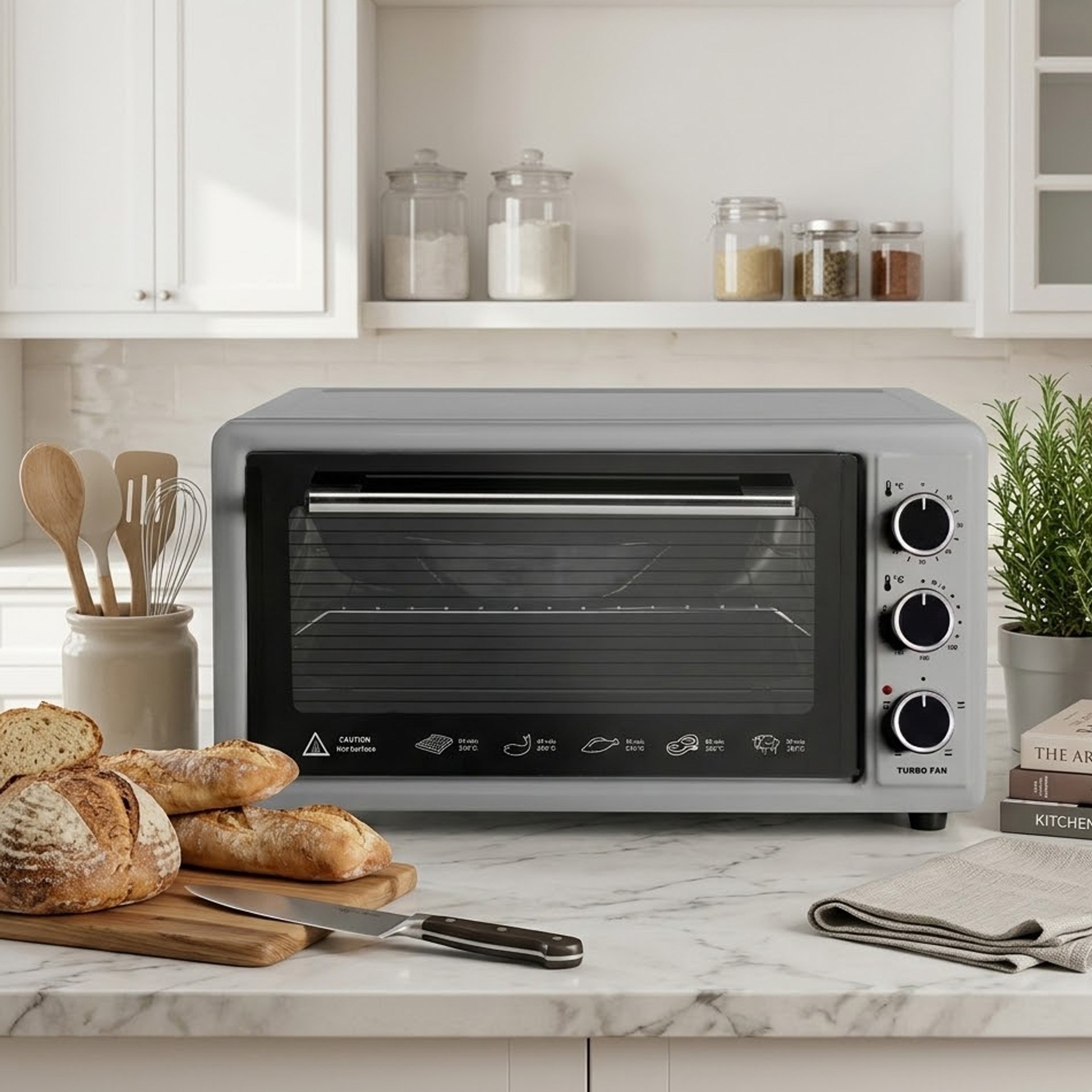 Luxell LX-3525 42 lt Mini Fırın Gri