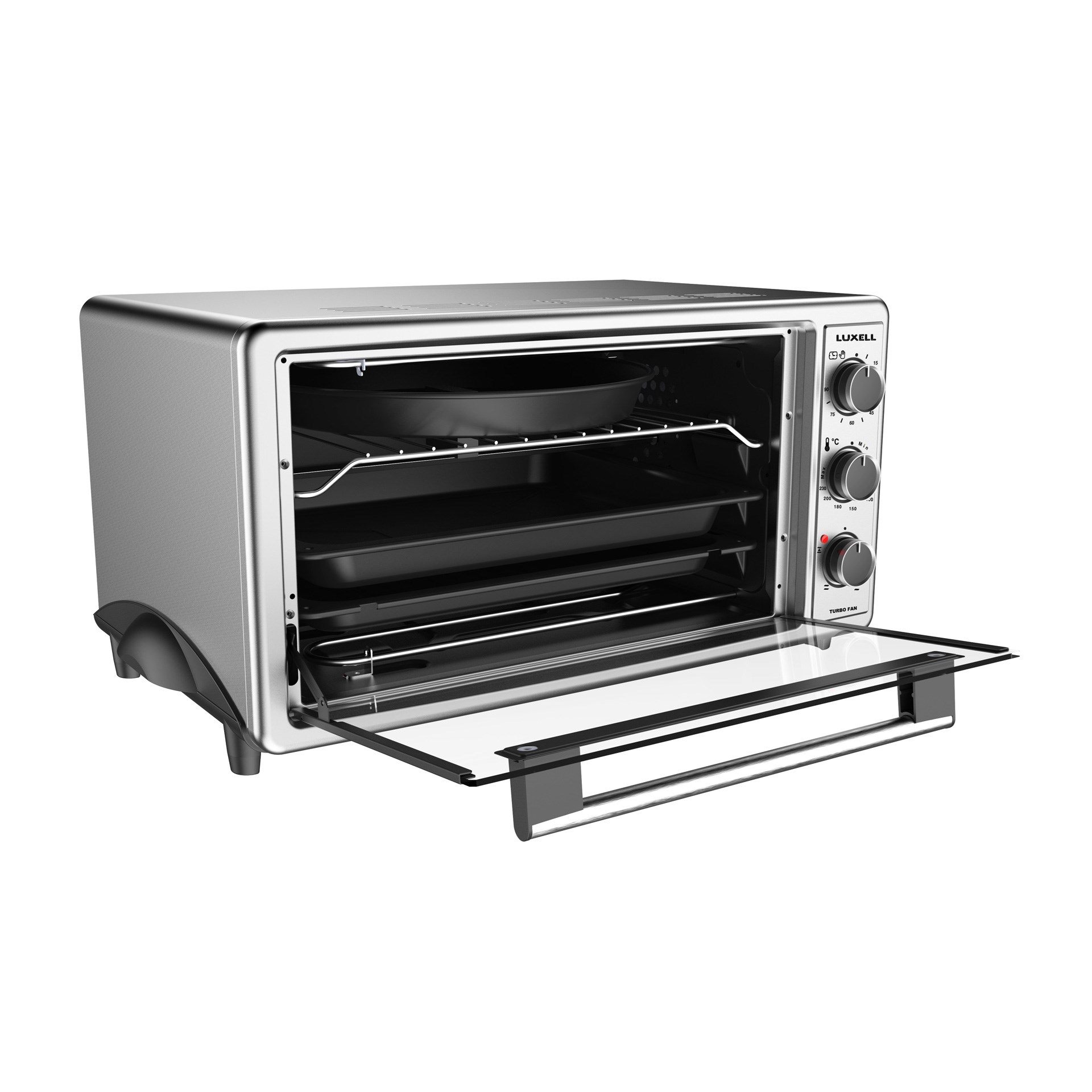 Luxell LX-3525 42 lt Mini Fırın Gri