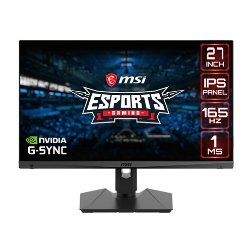 27" MSI OPTIX MAG274R2 FLAT IPS 1920X1080 (FHD) 16:9 165HZ 1MS G-SYNC COMPATIBLE GAMING MONITOR