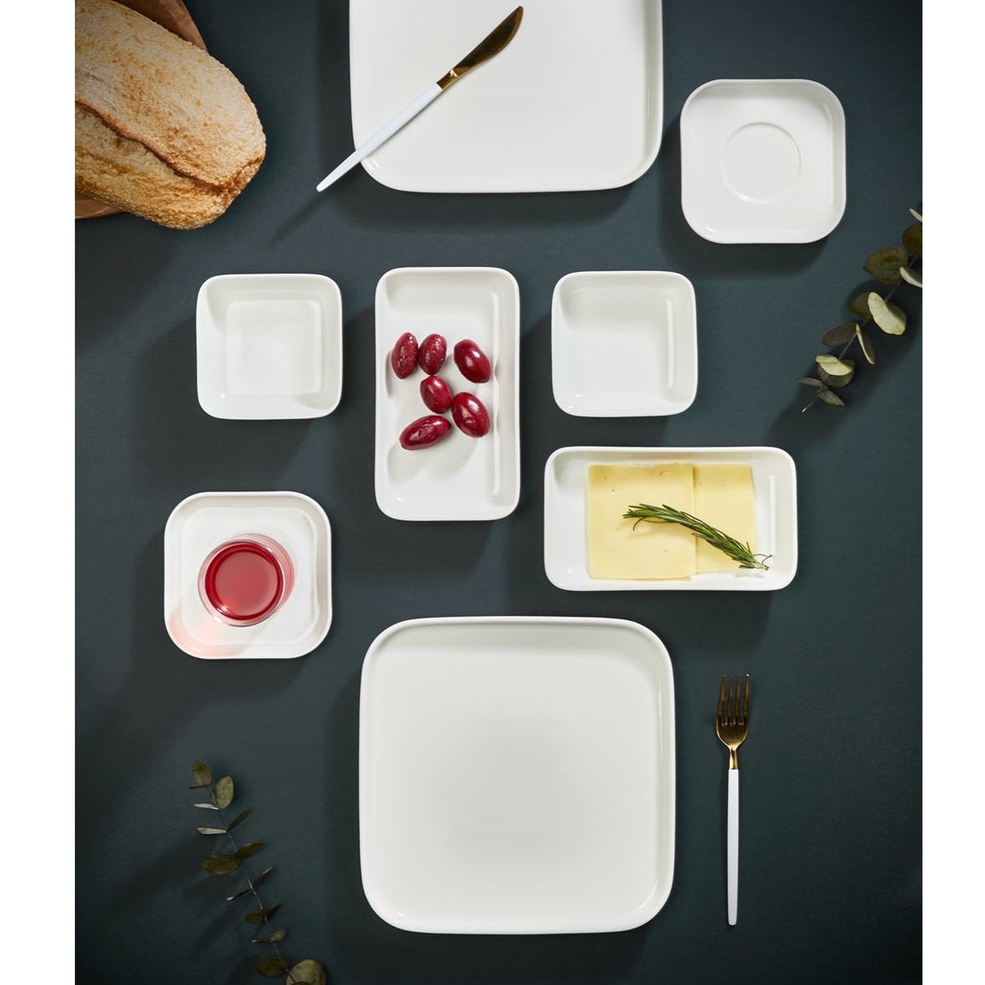 Mea Concept Square 26 Parça Kahvaltı Takımı