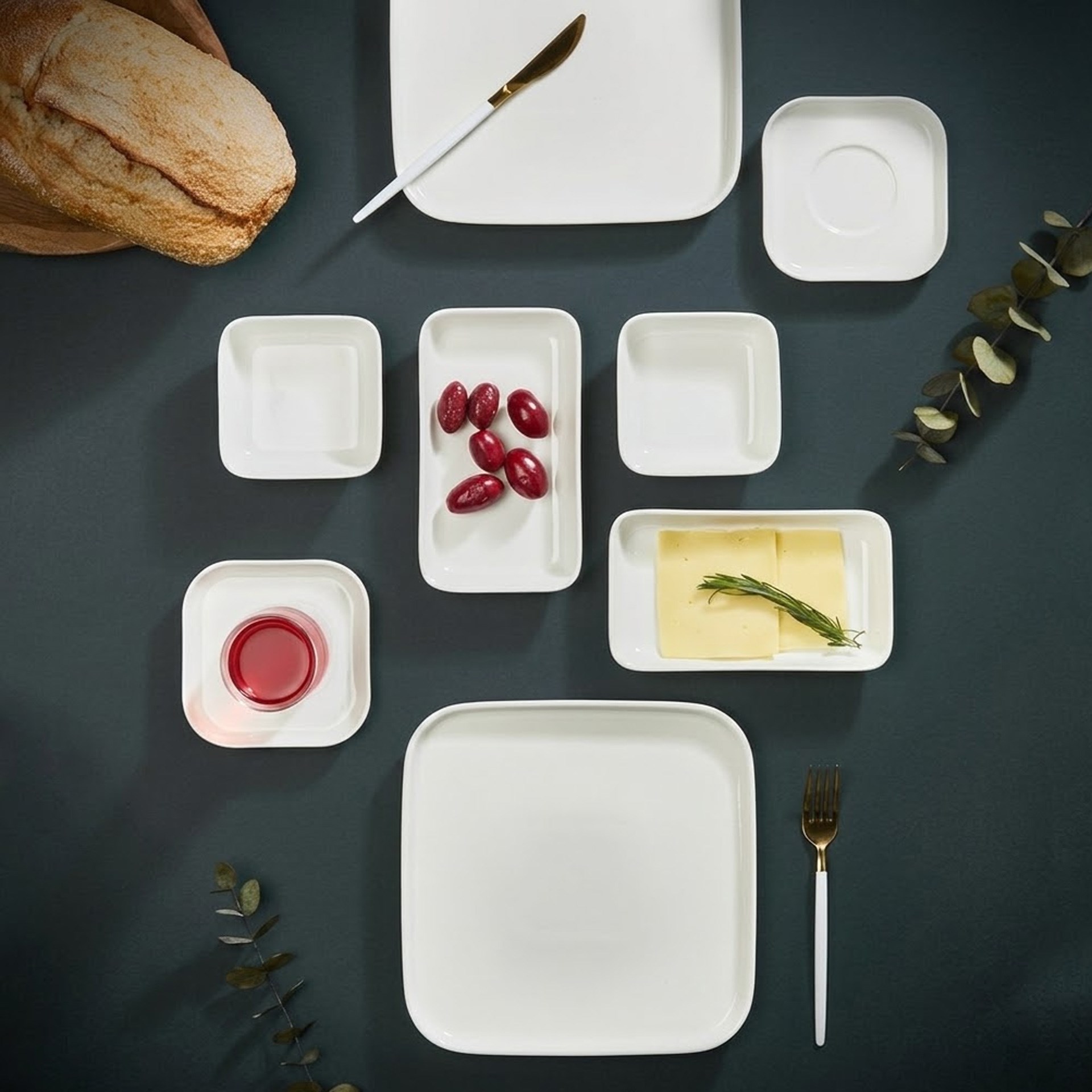 Mea Concept Square 26 Parça Kahvaltı Takımı