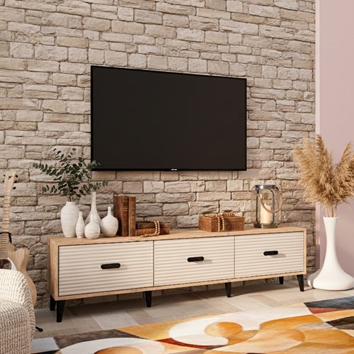 Movemo 180 cm TV Sehpası Atlantik Çam Dor | Evkur