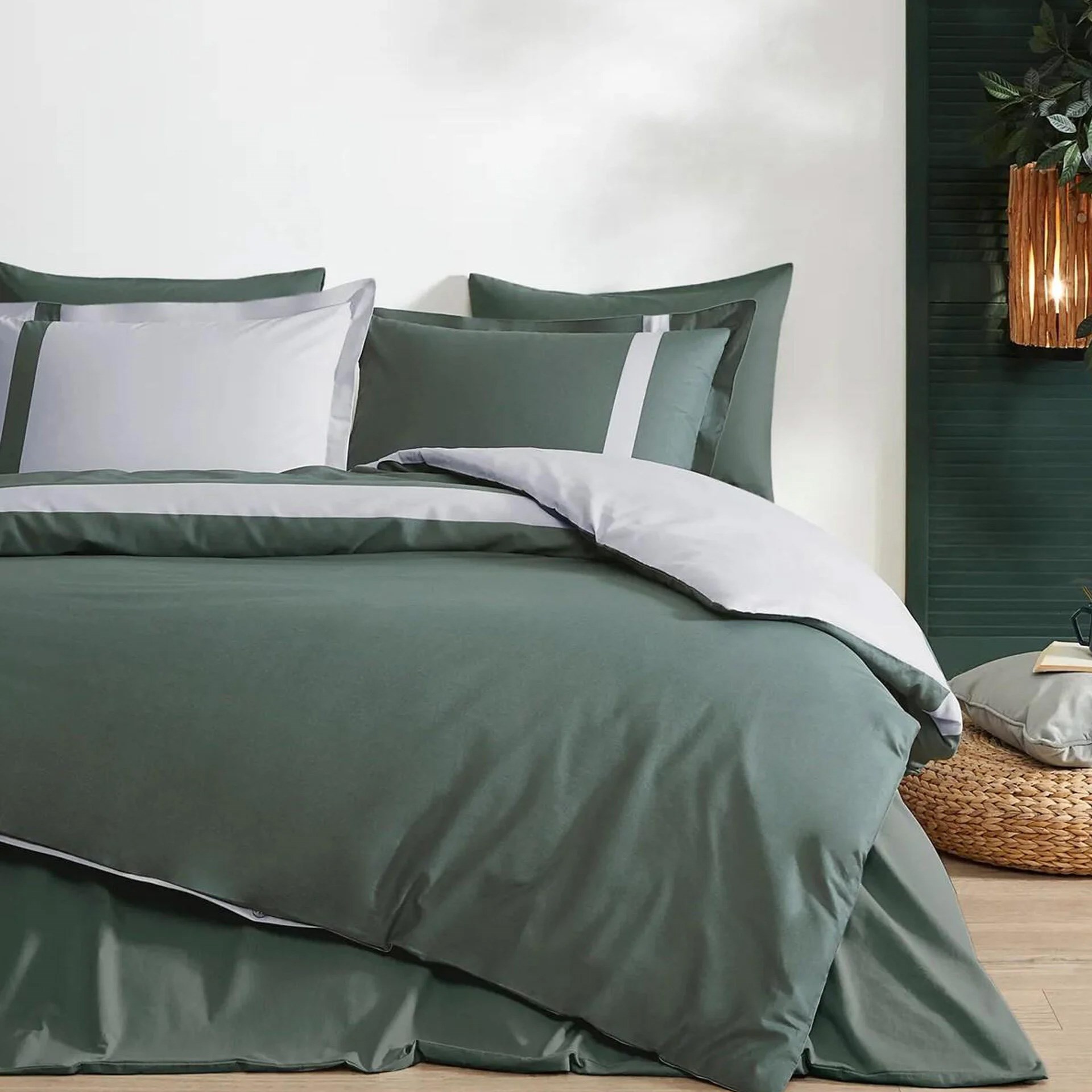 Özdilek Colour Stripe Çift Kişilik Ranforce Nevresim Takımı Haki 72046840