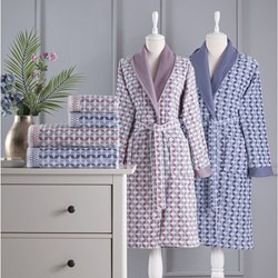 Özdilek Cuatro Bordes Pembe - Koyu Mavi 6 Parça Aile Seti 72036986