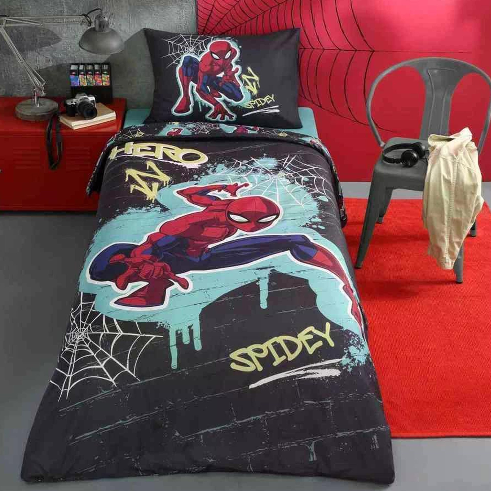 Özdilek Disney Spiderman Sense Tek Kişilik Nevresim Takımı Gri 72053997