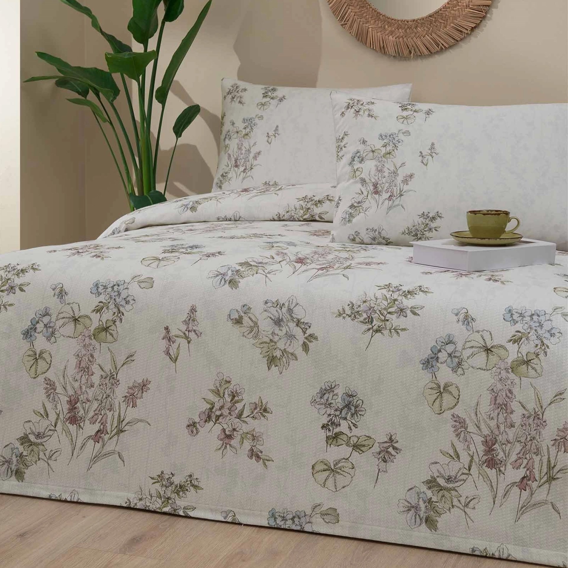 Özdilek Fiolett Çift Kişilik Pike Takımı Yeşil 72057244