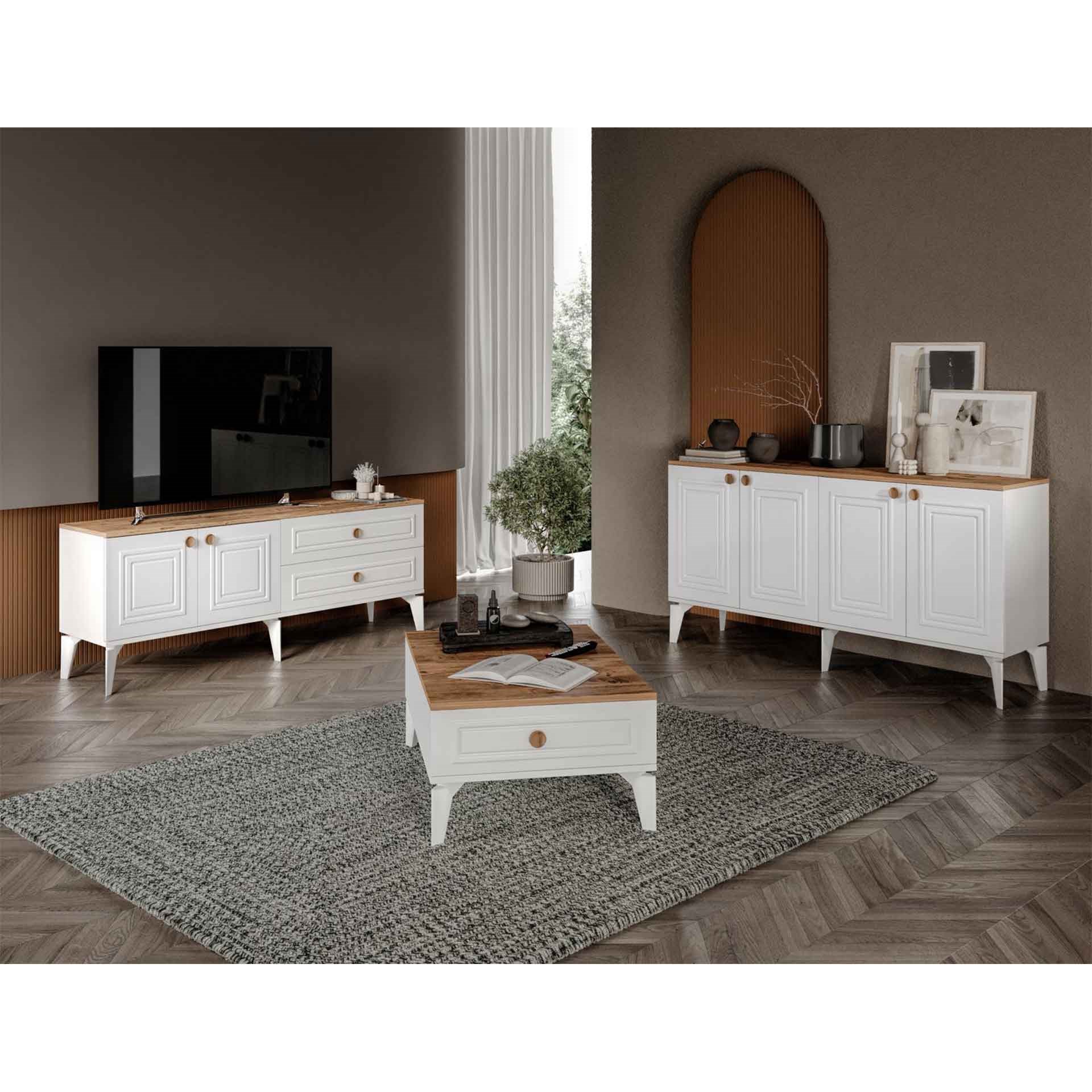Parma Yaşam Alanı Beyaz-Ceviz