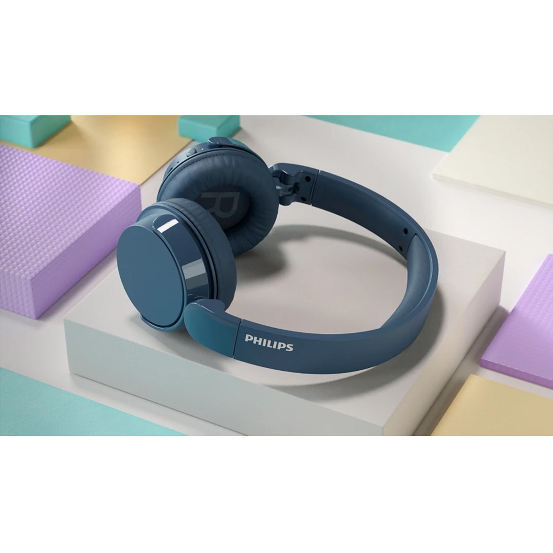 Philips TAH4209BL Kablosuz Bluetoothlu Mavi Kulak Üstü Kulaklık
