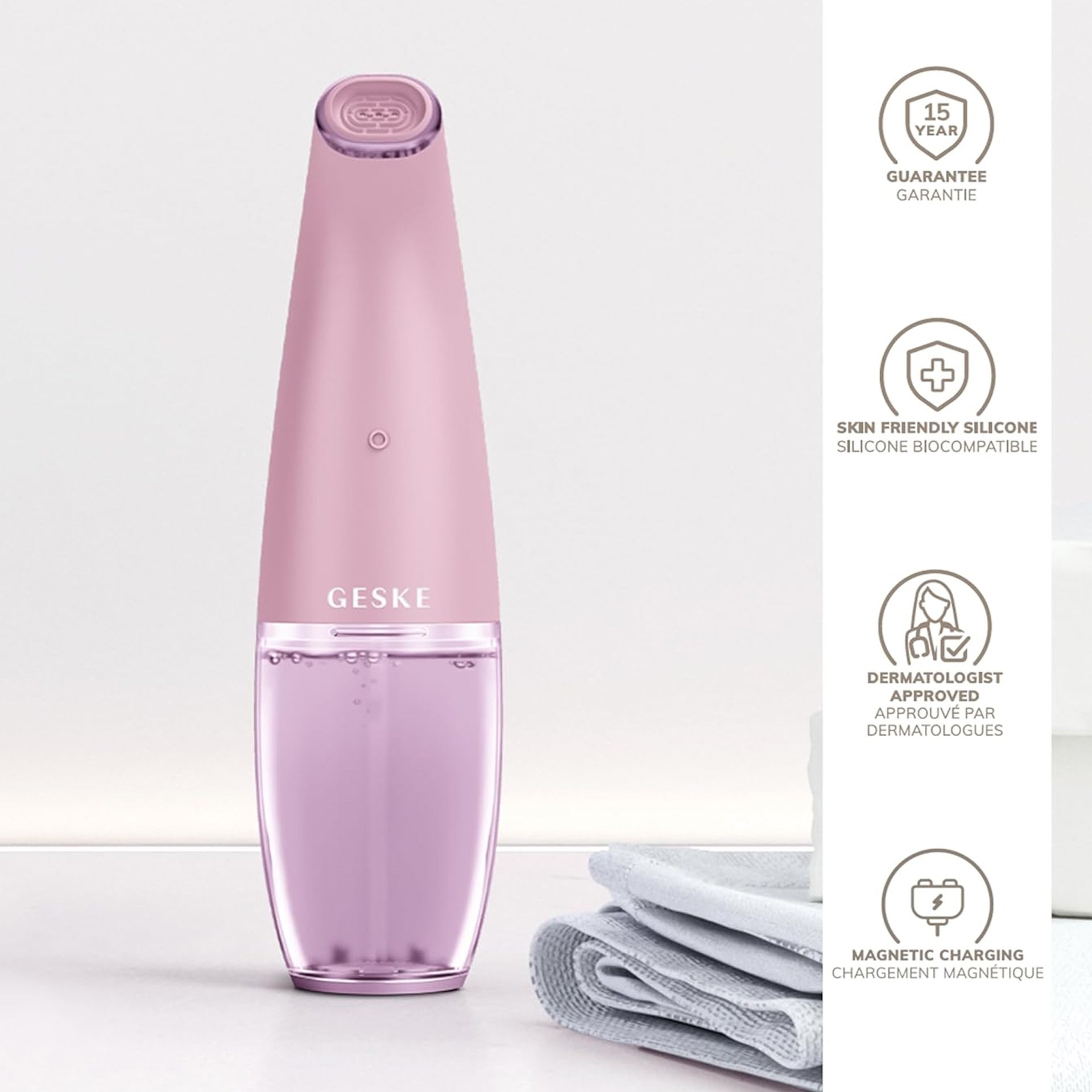 Geske Aqua Stream Siyah Nokta Ve Yüz Temizleme 8i 1 Arada Pembe