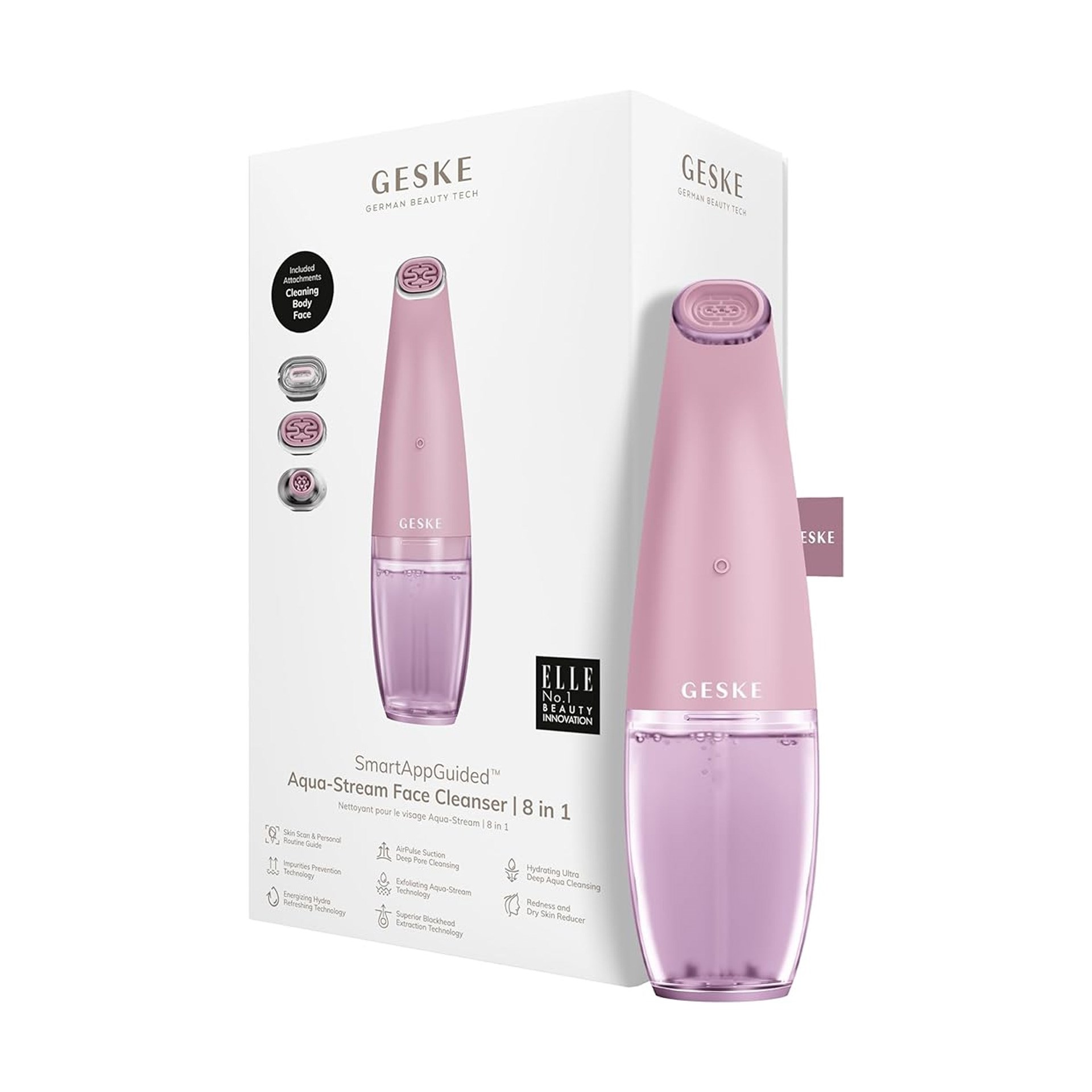 Geske Aqua Stream Siyah Nokta Ve Yüz Temizleme 8i 1 Arada Pembe