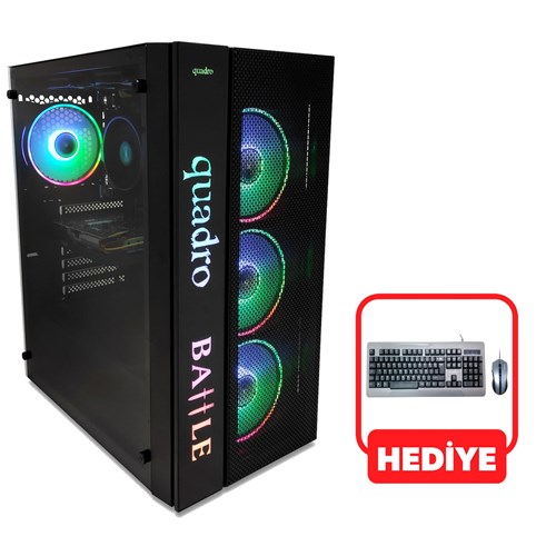 Quadro Battle Ryzen 5 RTX5060 Gaming PC | Evkur