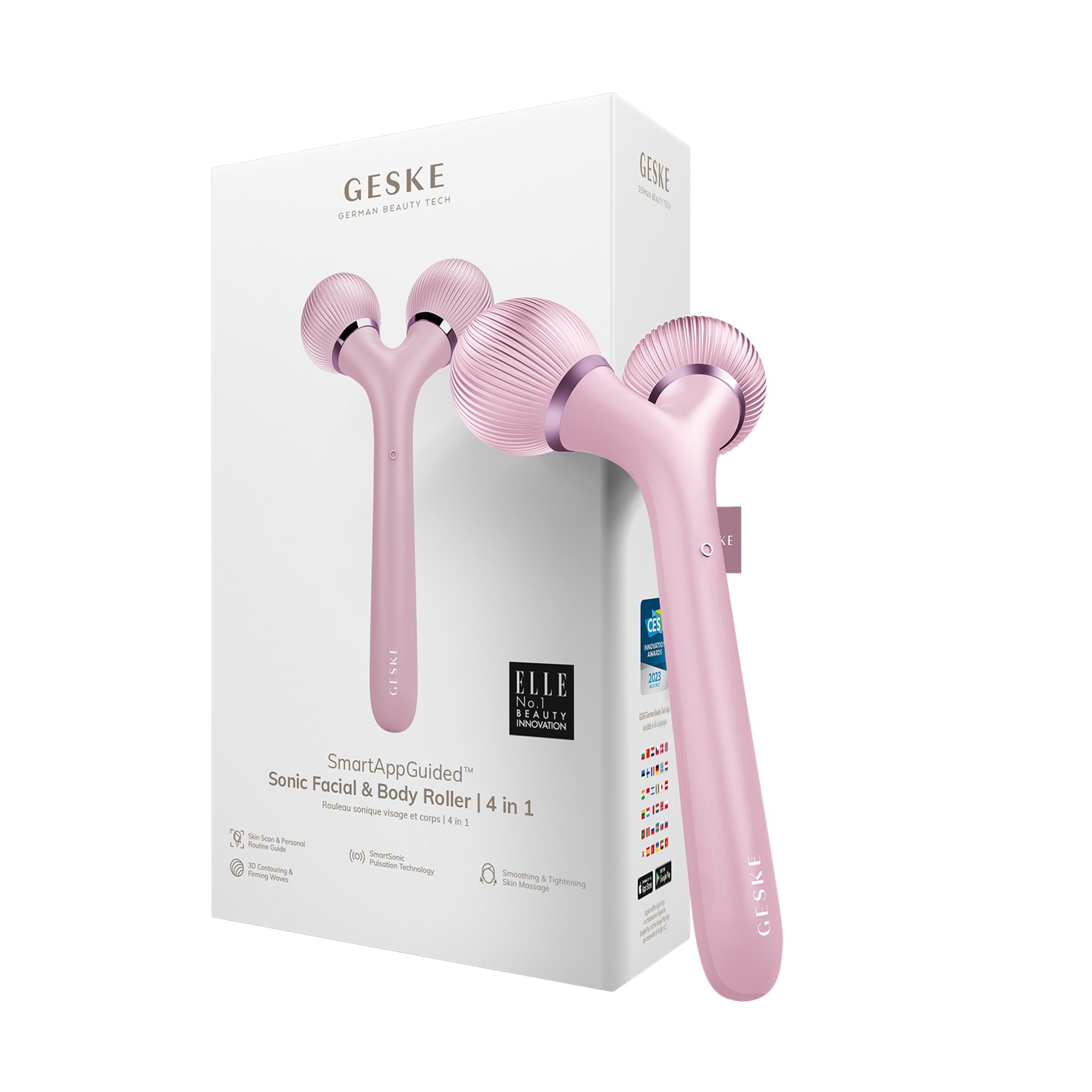 Geske Sonik 4u 1 Arada Yüz Ve Vücut Silindiri Pembe