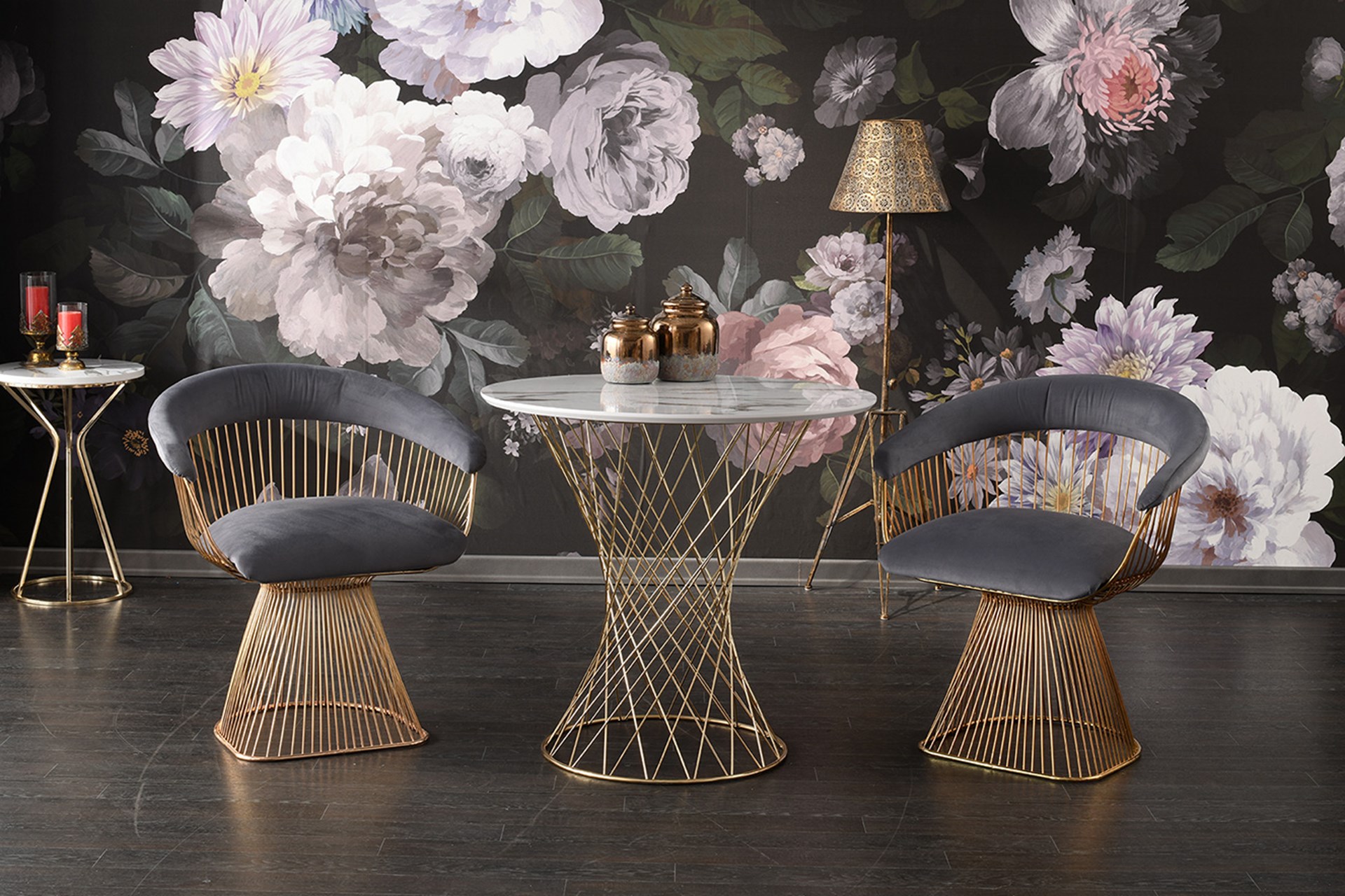 Platner Sandalye Gri