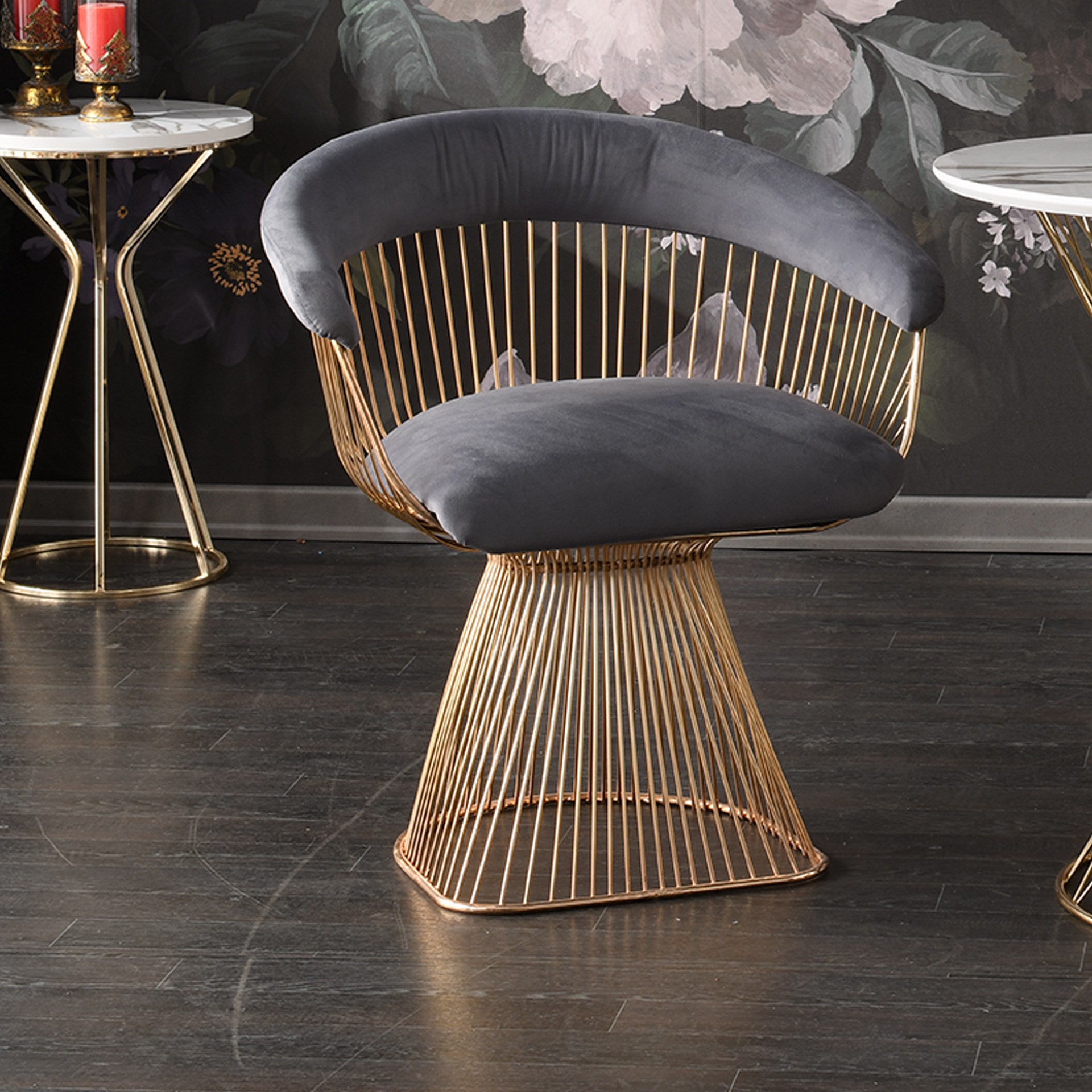 Platner Sandalye Gri