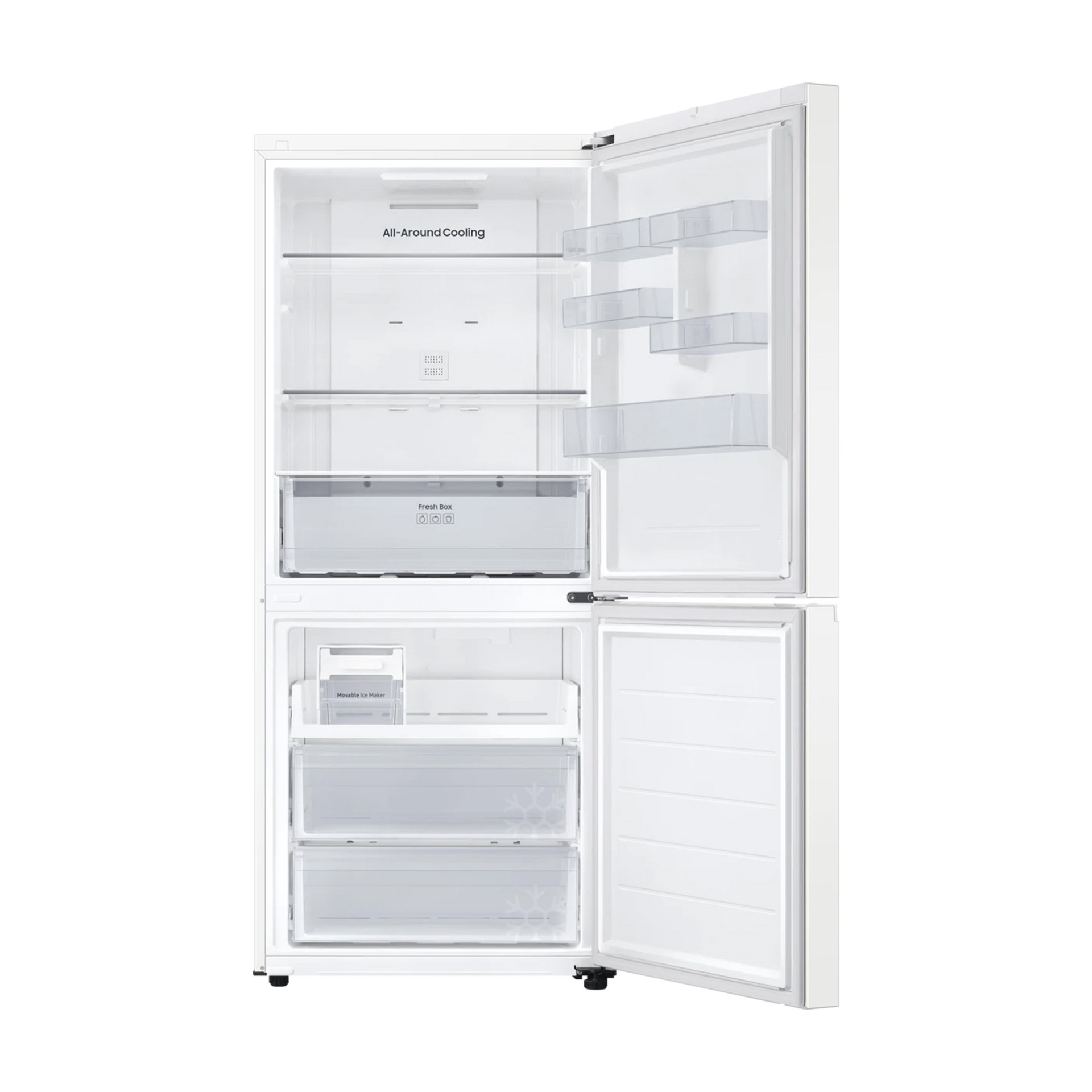 Samsung RB45DG600EWWTR 458 lt E Sınıfı No-Frost Altı Derin Donduruculu Buzdolabı Beyaz