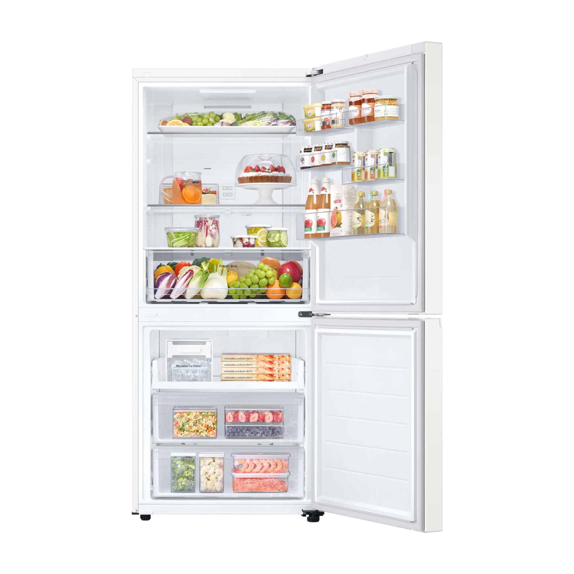 Samsung RB45DG600EWWTR 458 lt E Sınıfı No-Frost Altı Derin Donduruculu Buzdolabı Beyaz