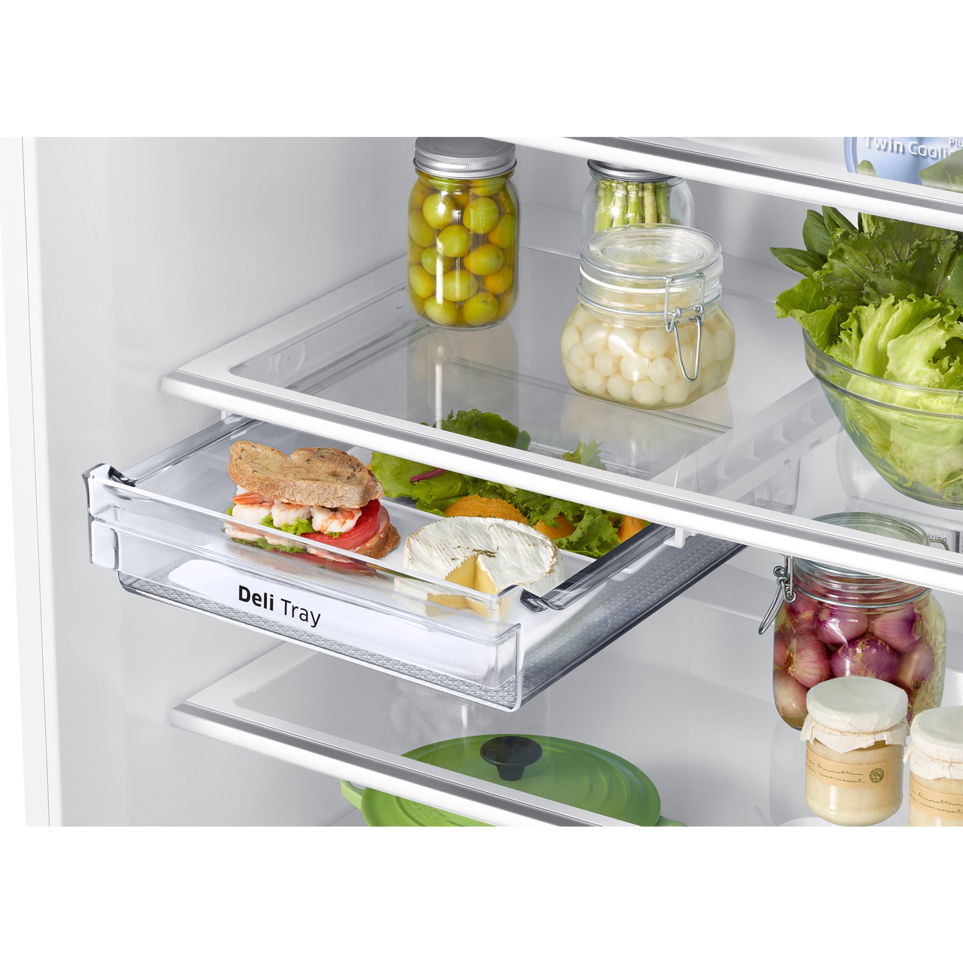 Samsung RT62K704RWW/TR 622 lt E Sınıfı Üstten Donduruculu Wi-Fi Twin Cooling Buzdolabı Beyaz
