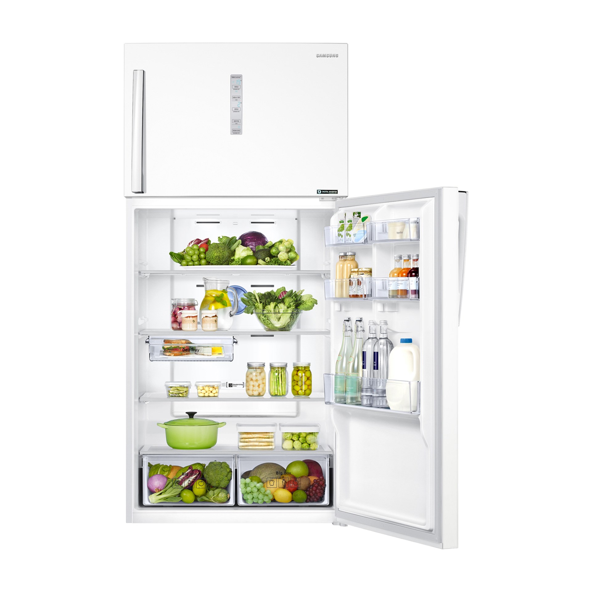 Samsung RT62K704RWW/TR 622 lt E Sınıfı Üstten Donduruculu Wi-Fi Twin Cooling Buzdolabı Beyaz