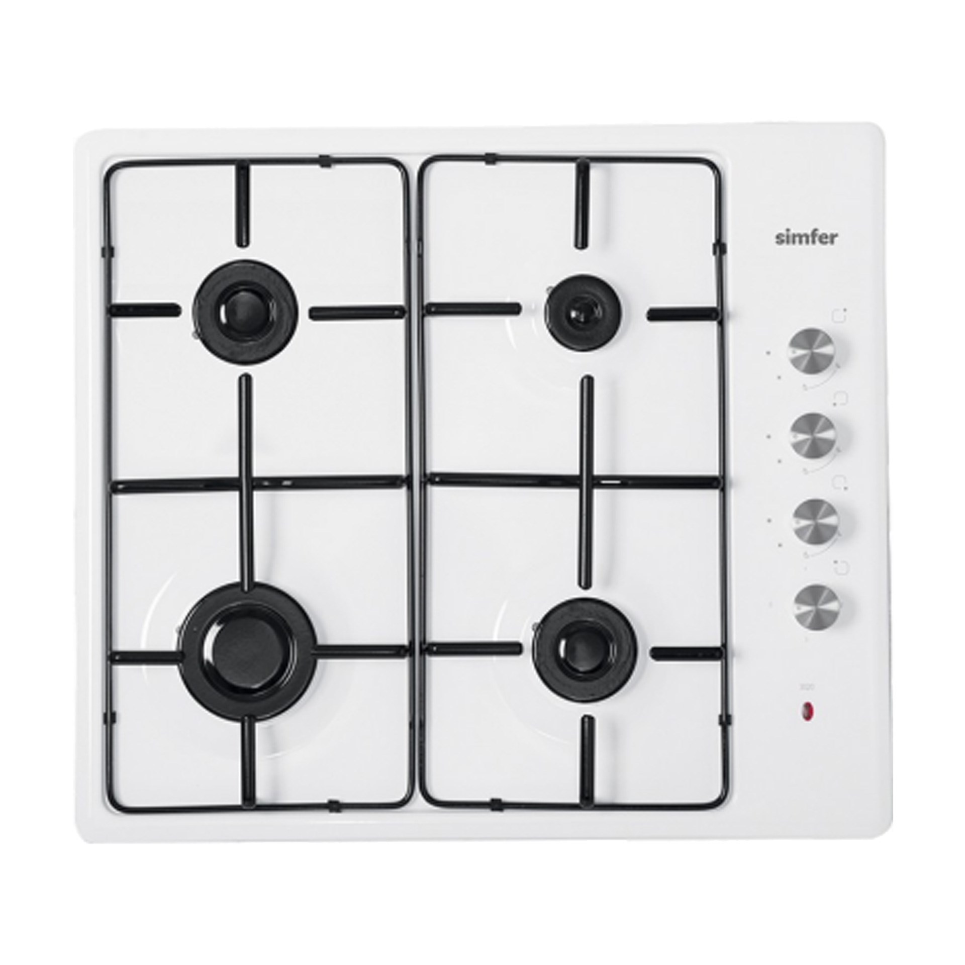 Simfer 3010 N 4 Gözlü Doğalgaz Set Üstü Ocak Beyaz