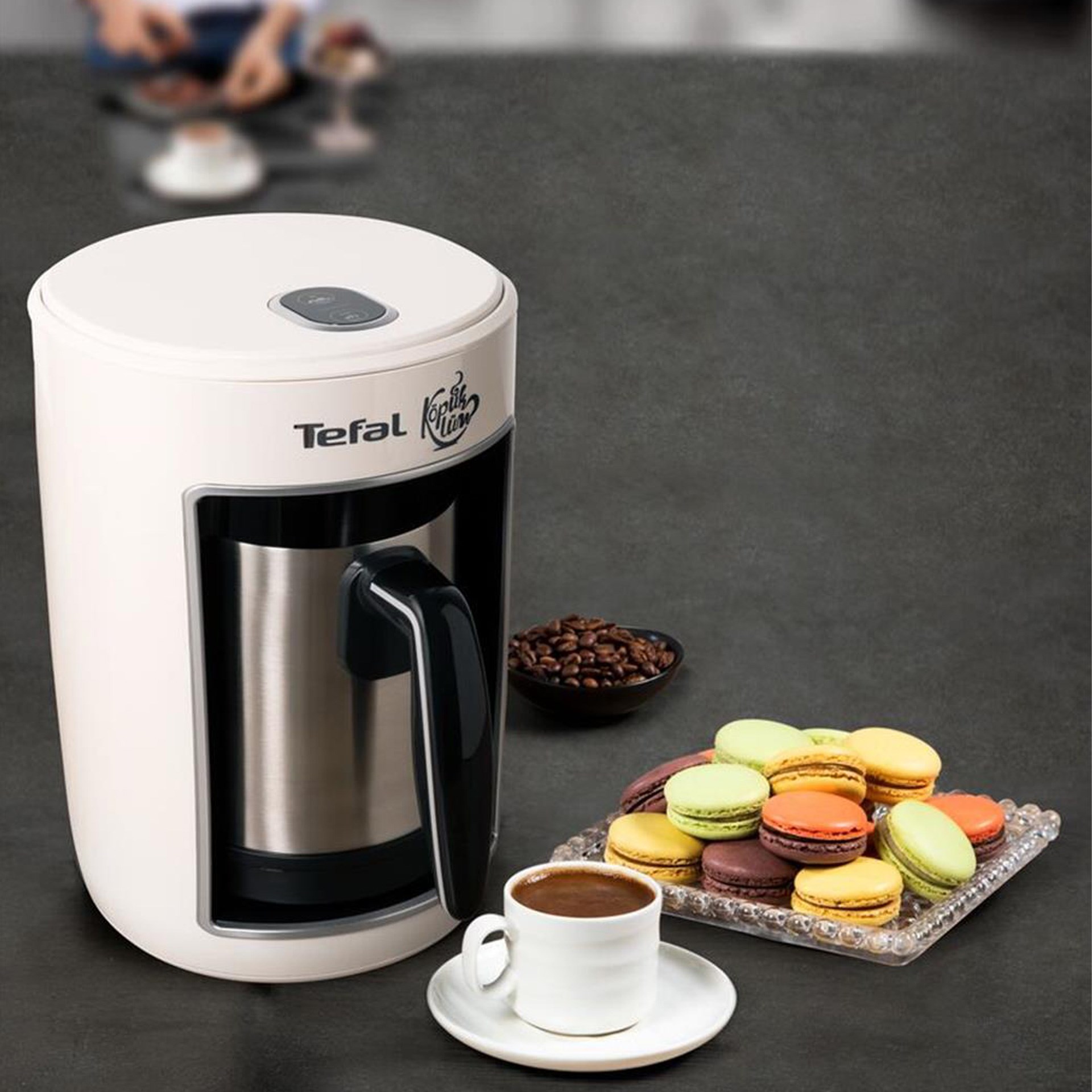 Tefal Köpüklüm Pro Çelik Türk Kahvesi Makinesi Beyaz, tefal, köpüklüm