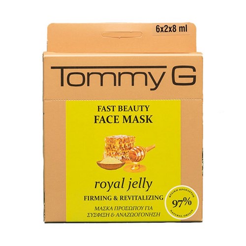 Tommy G Fast Beauty F. Mask Royal Jelly TG Box - Hızlı Güzellik Maskesi Arı Sütü - TG5FB-BJE-F15