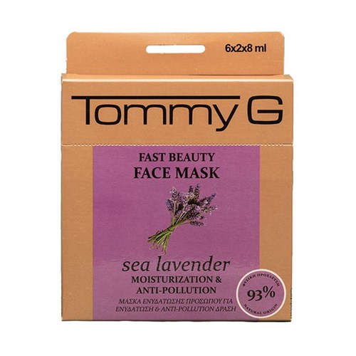 Tommy G Fast Beauty F. Mask Sea Lavender TG Box - Hızlı Güzellik Maskesi Deniz Lavanta - TG5FB-BLA-F15
