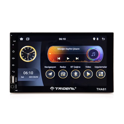 Trident THA81 Double Dın 7 Inc" 2 GB Ram Android 10 Oto Multimedia Player