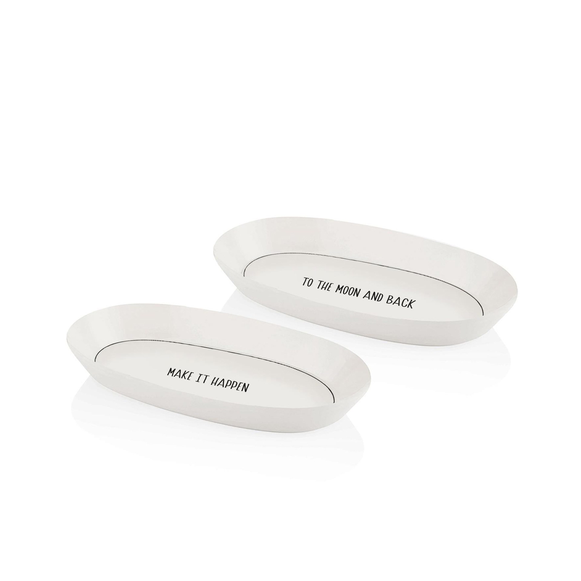 The Mia Daily Tunes Oval Servis Tabağı 2li Set