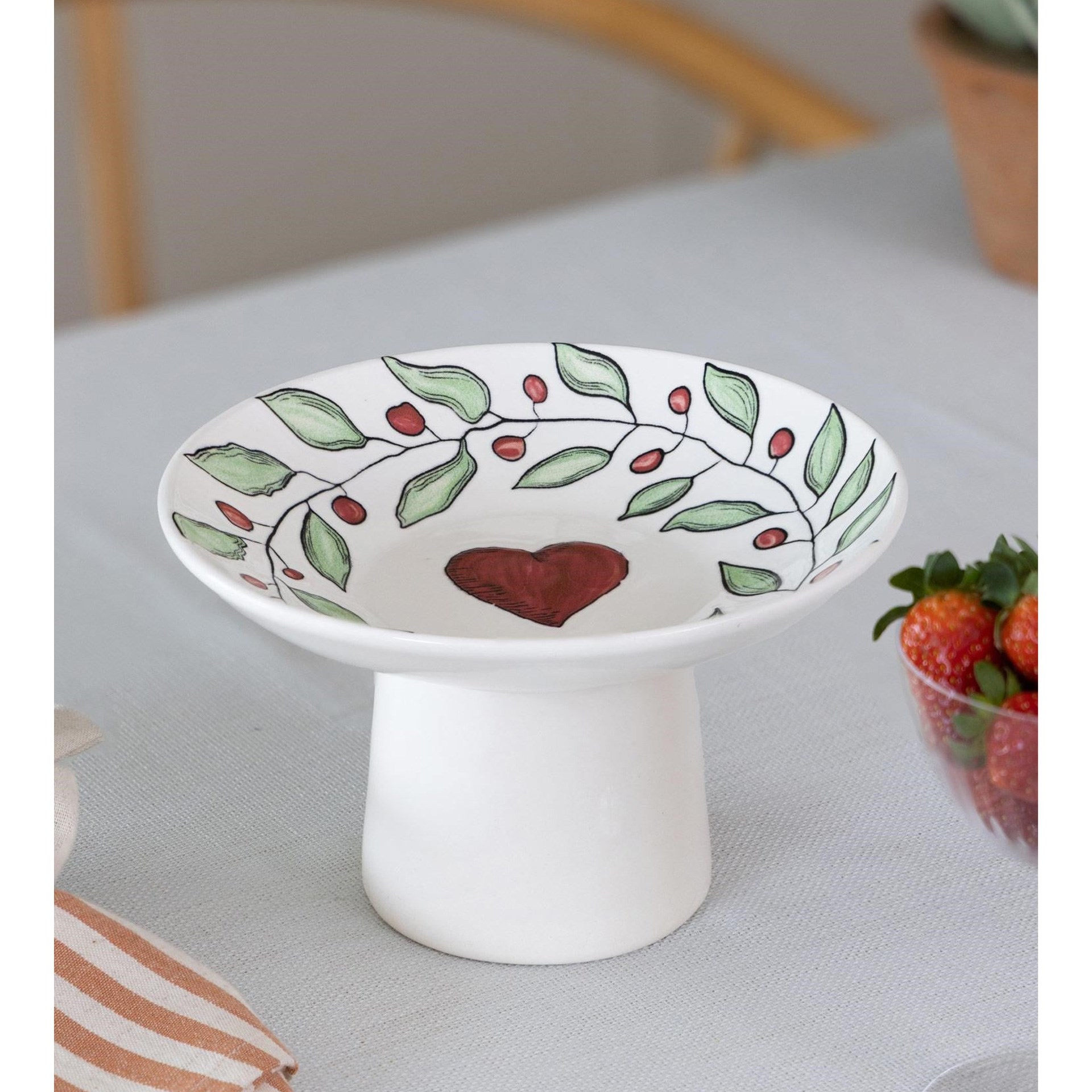 The Mia Luv 20 cm Ayaklı Servis Tabağı