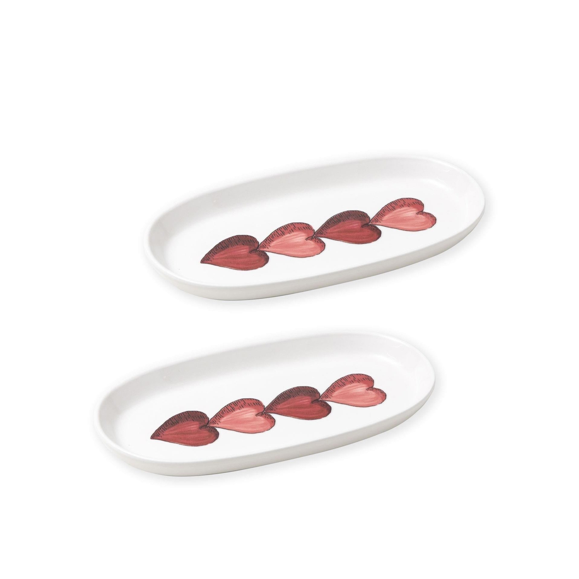 The Mia Luv Oval Servis Tabağı Seti