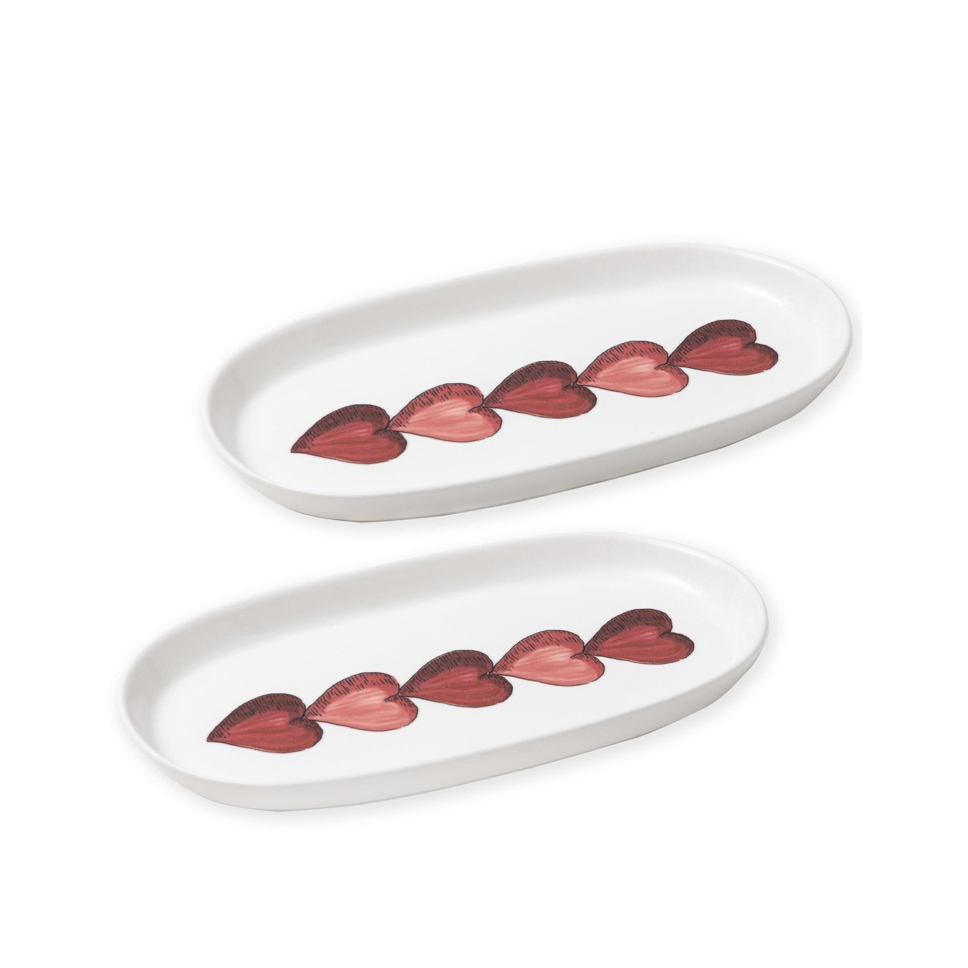 The Mia Luv Oval Servis Tabağı Seti