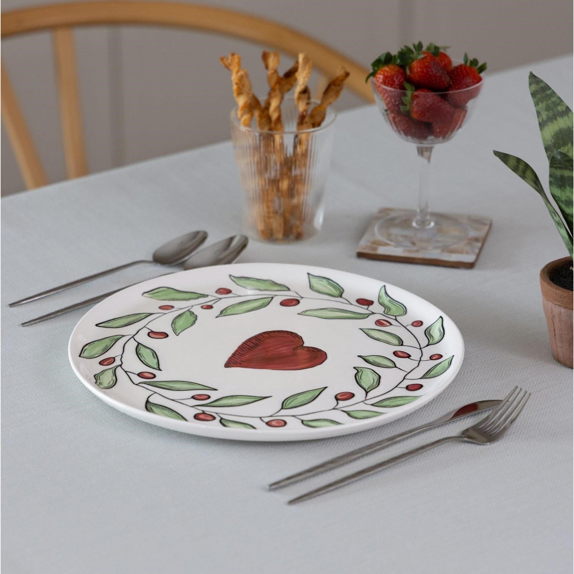The Mia Luv 30 cm Servis Tabağı