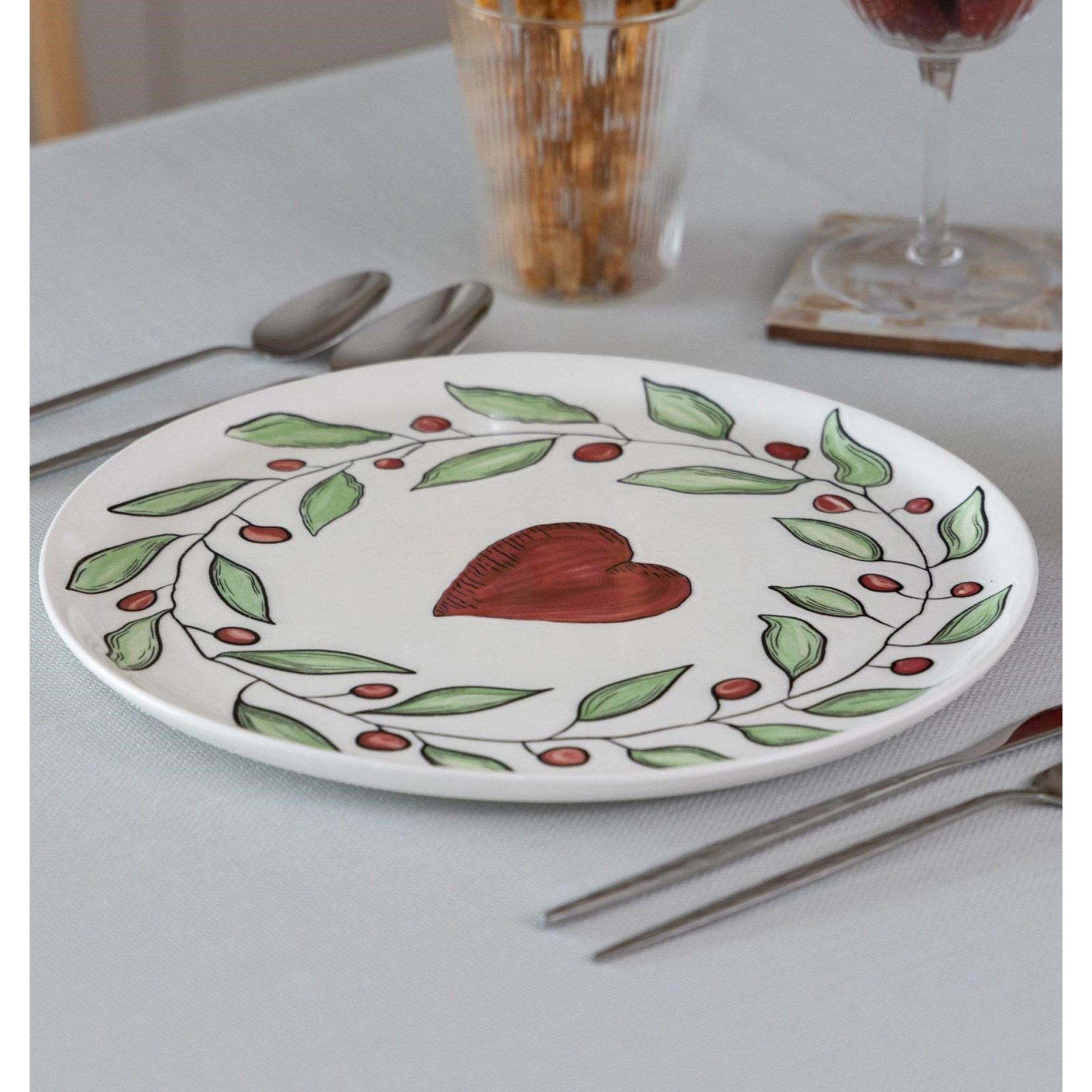 The Mia Luv 30 cm Servis Tabağı