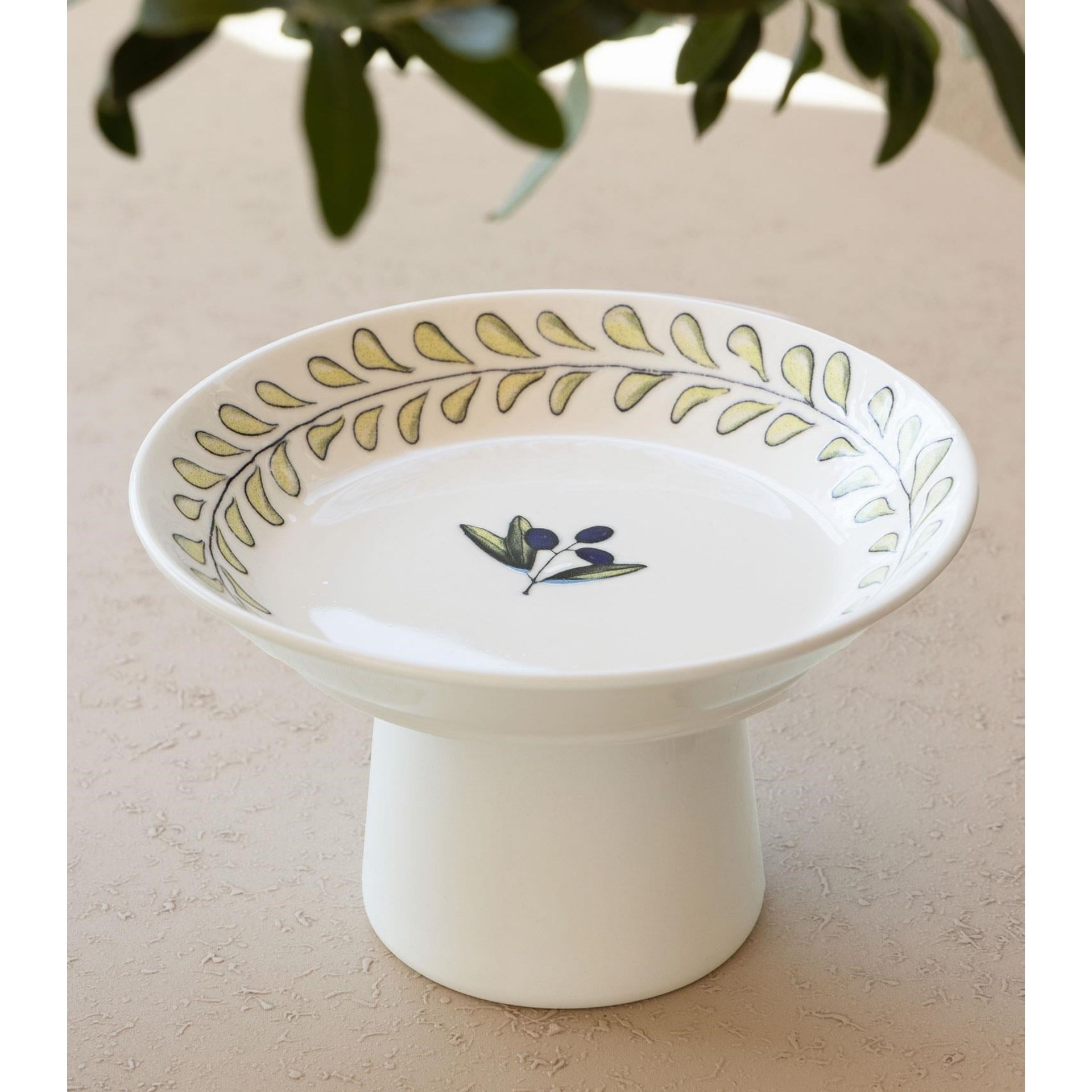 The Mia Olivos 20 cm Ayaklı Servis Tabağı