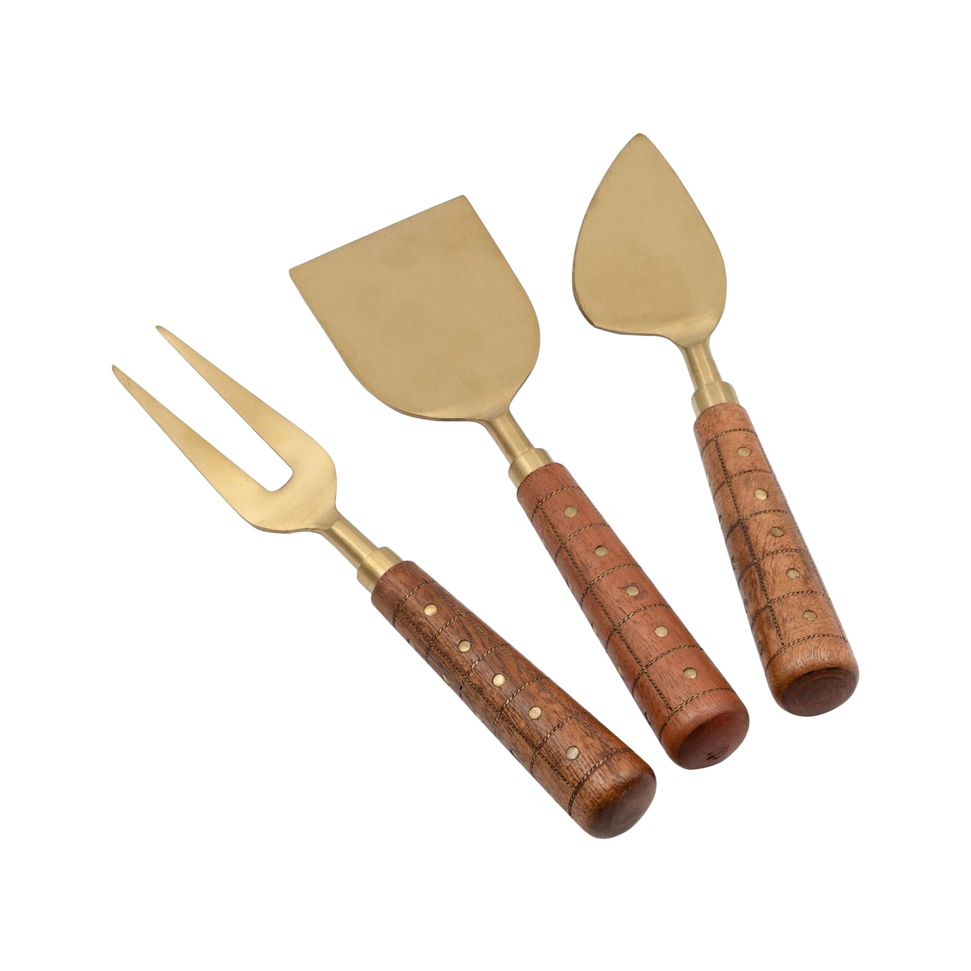 The Mia Wood 3 Parça Peynir Servis Takımı