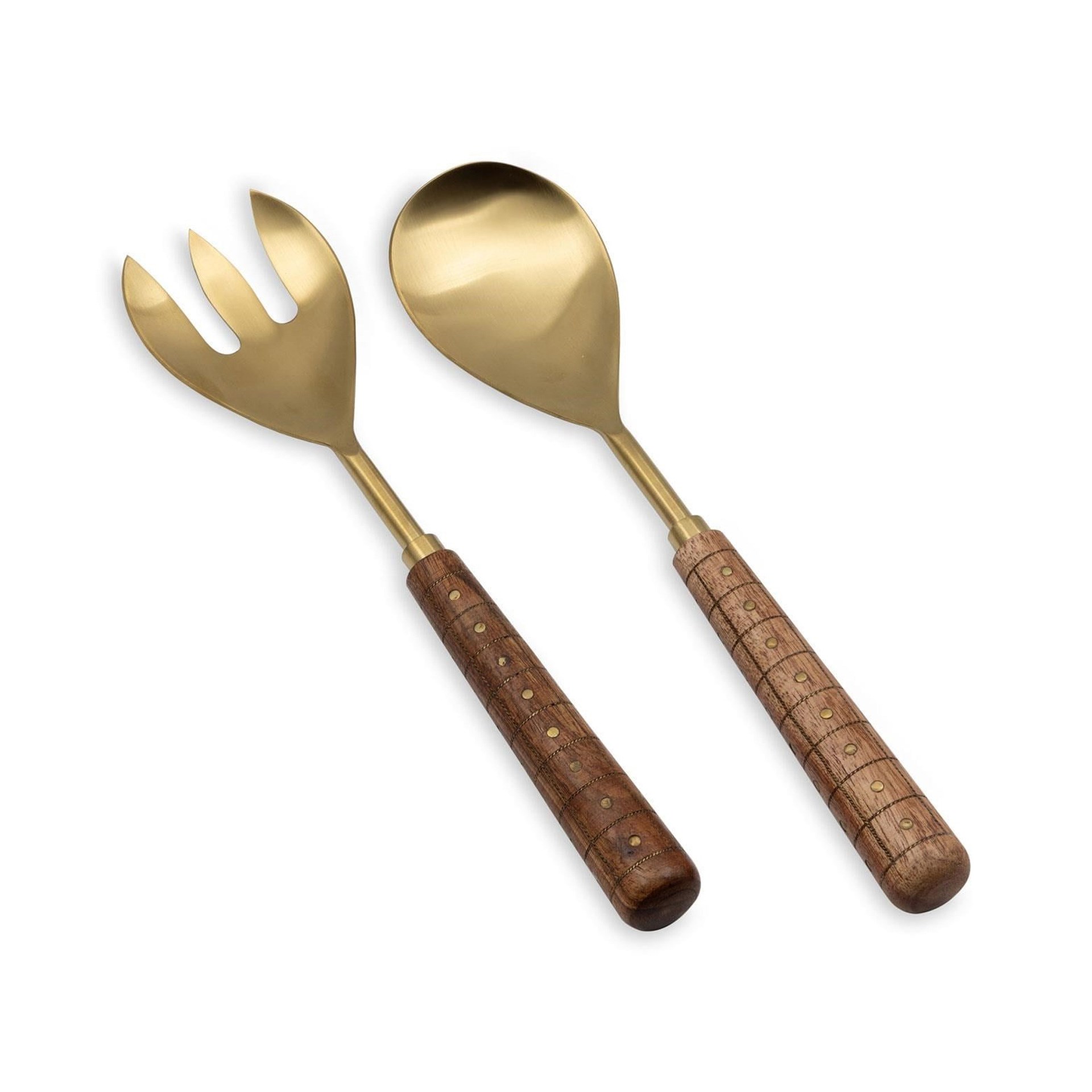 The Mia Wood 2 Parça Salata Servis Takımı